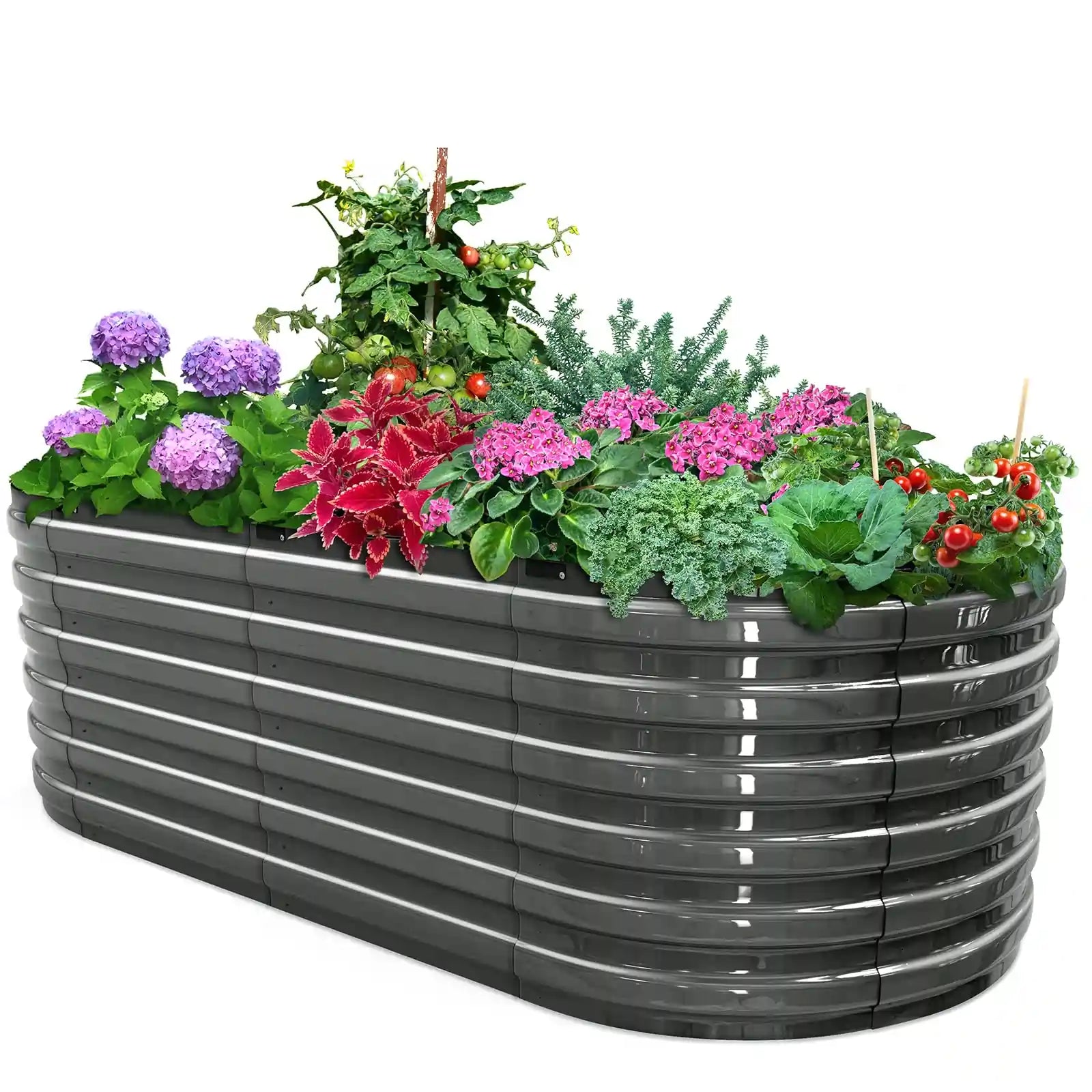 KING BIRD Screwless Raised Garden Bed 6x3x2ft#size_6x3x2ft