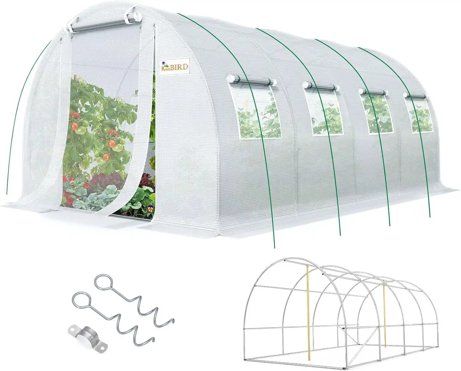 Tunnel Garden Plant Hot Greenhouse#color_20ft-White
