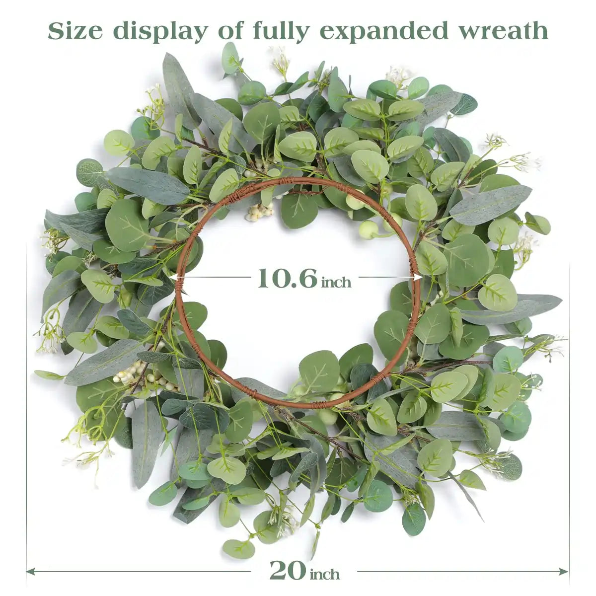 LIFEFAIR Eucalyptus Wreath Size#color_green02