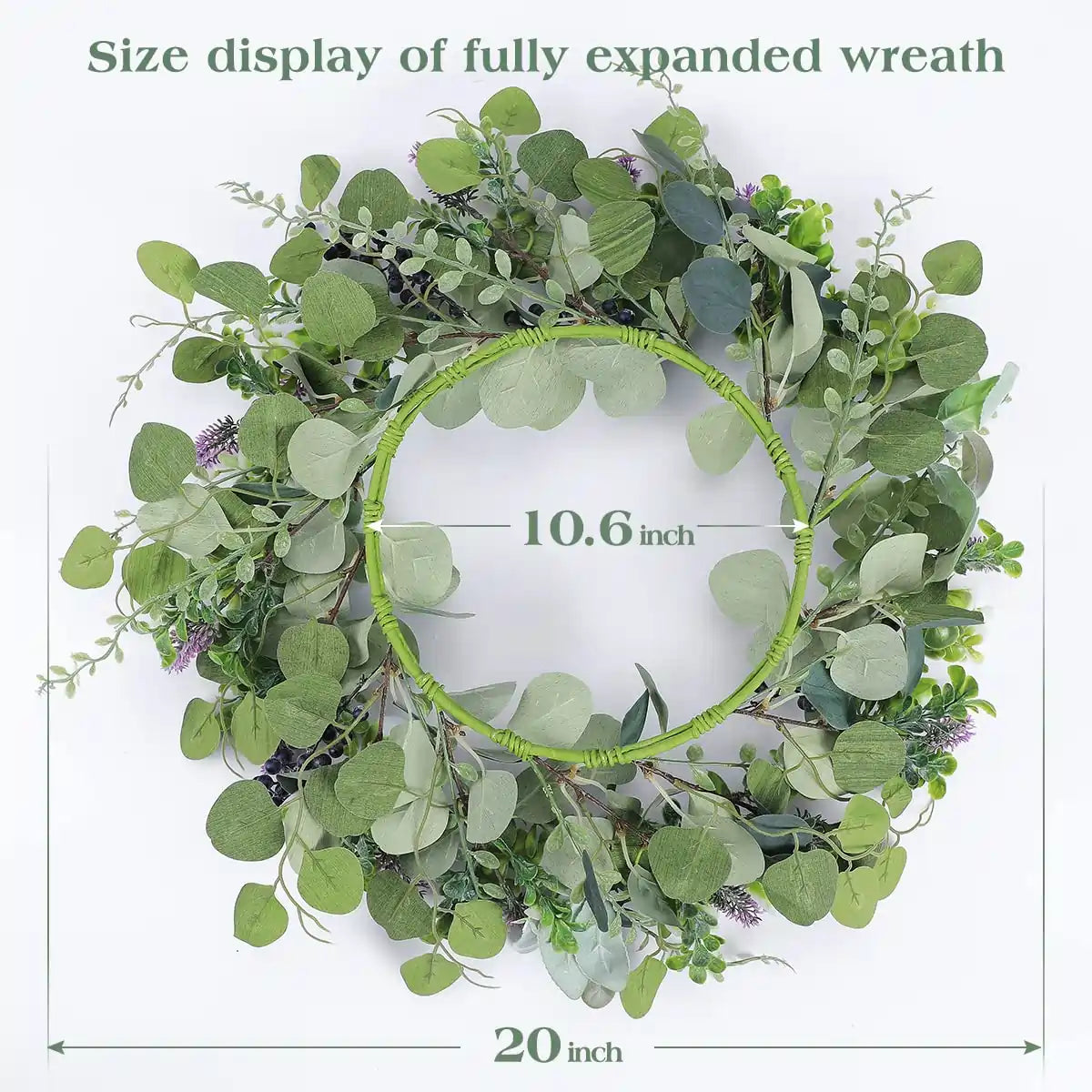 LIFEFAIR Eucalyptus Wreath Size#color_purple01