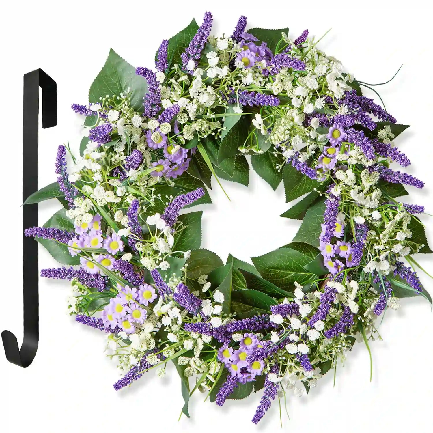 LIFEFAIR Summer Flower Wreath#color_purple02