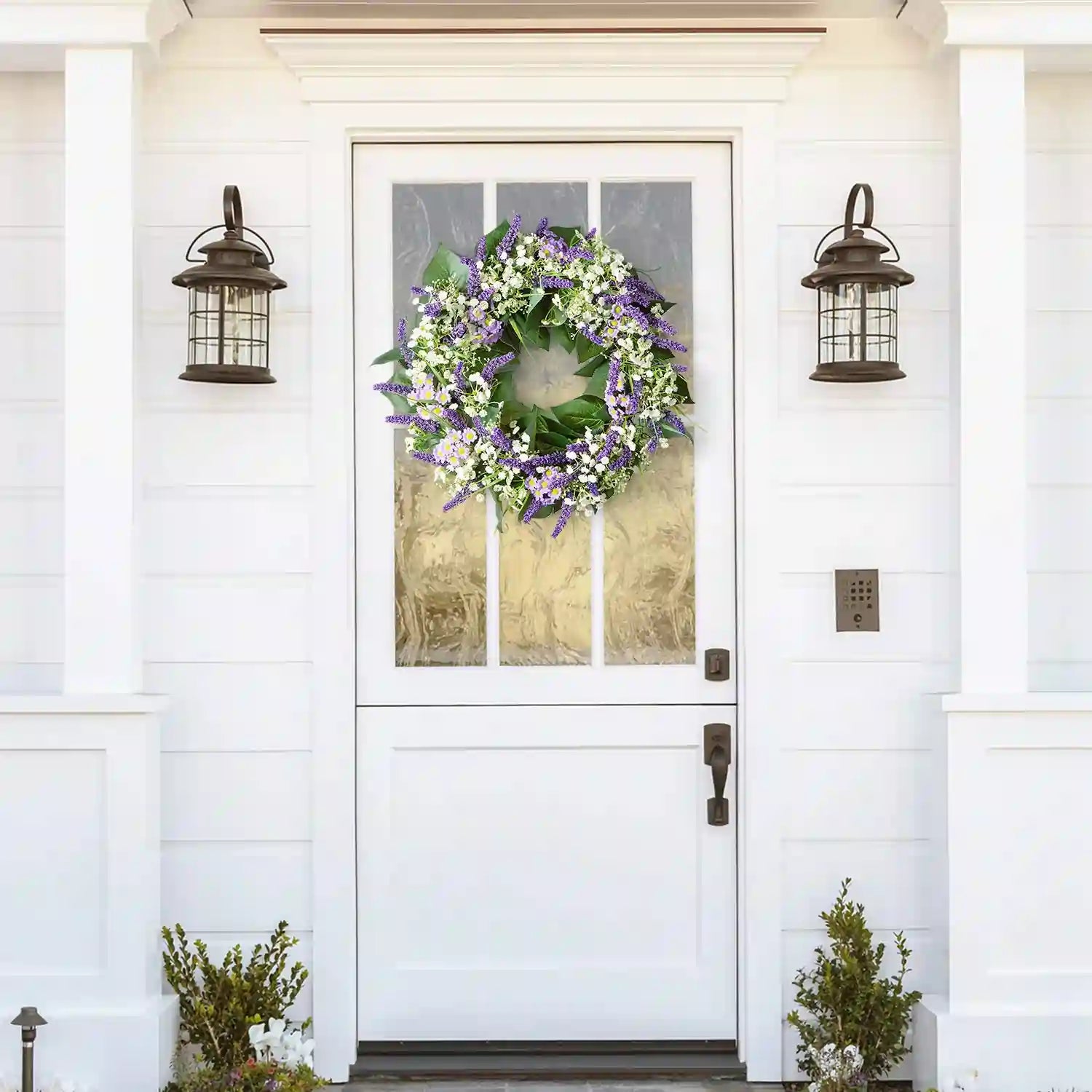 Wreath for Front Door Wall#color_purple02