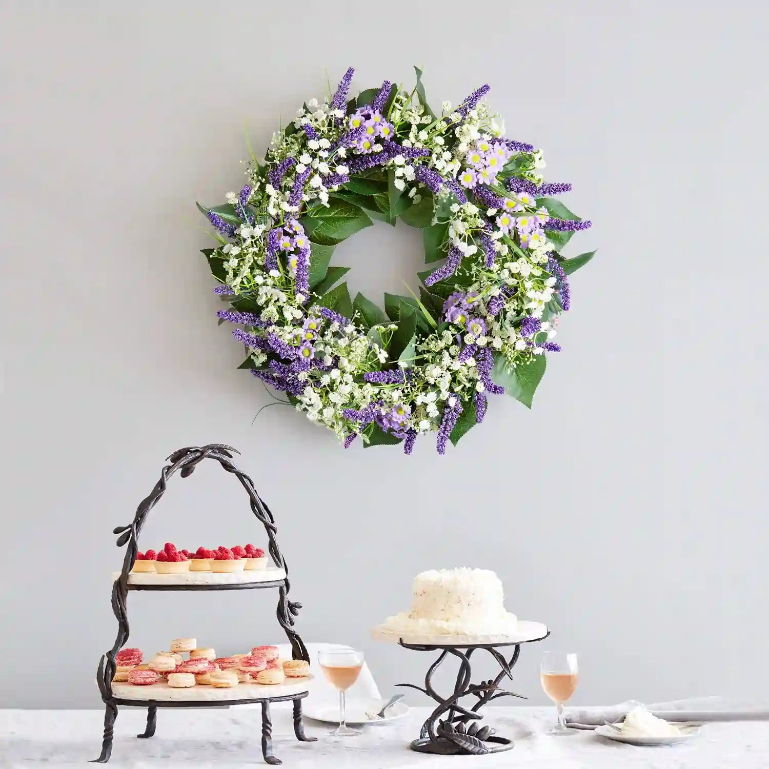 Celebration Decor with Wreath Hanger#color_purple02