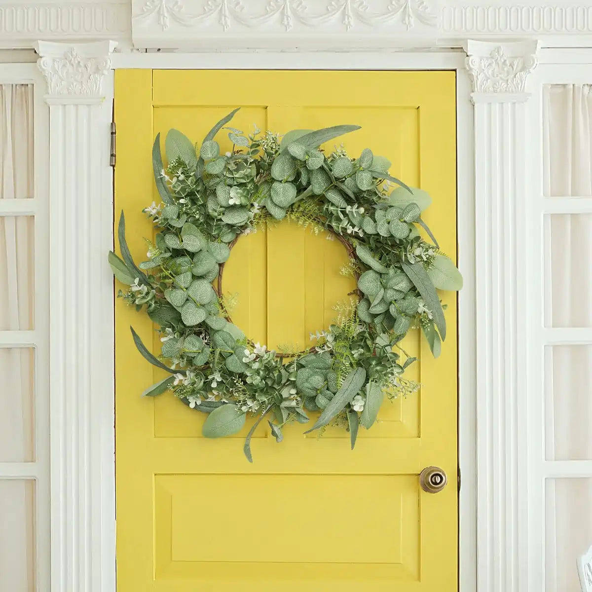 Wreath for Front Door#color_turquoise