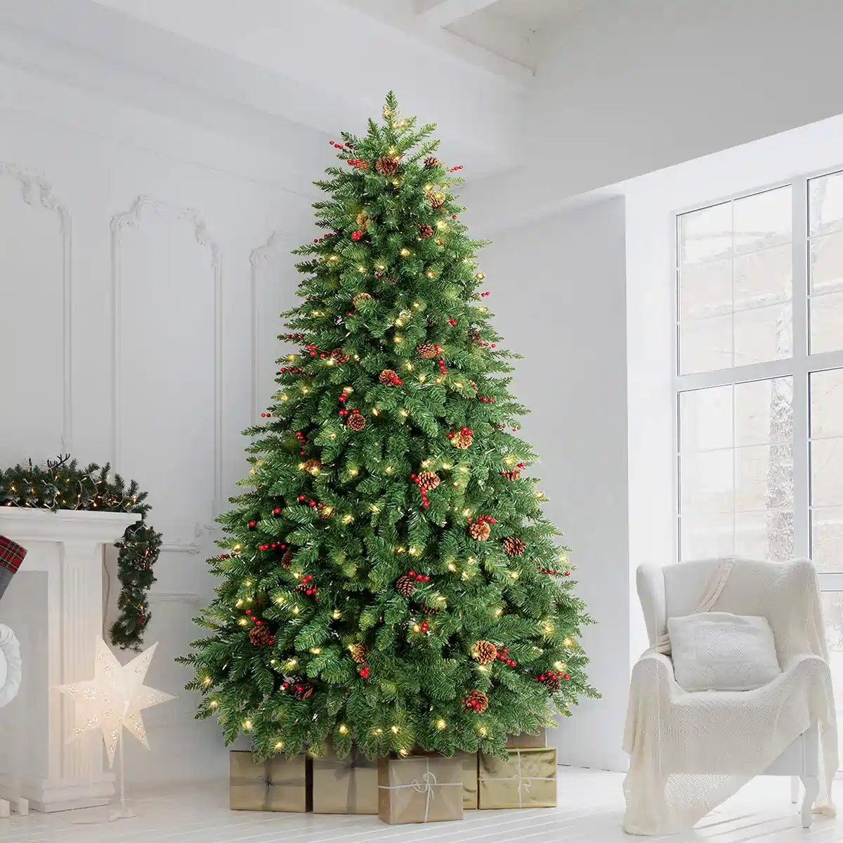 LIFEFAIR 9FT Prelit Christmas Tree#size_9FT