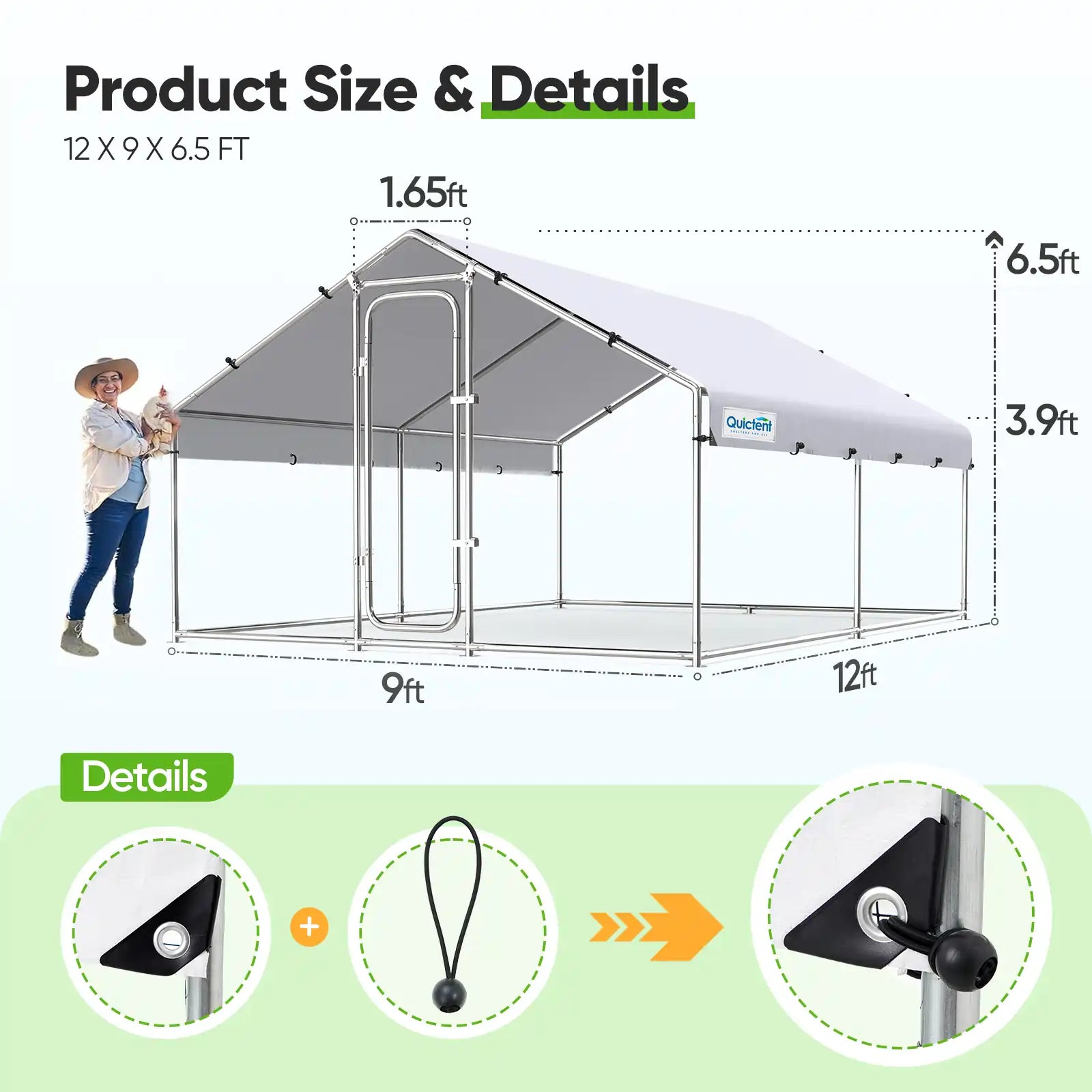 Product Size#size_12x9FT WireMesh-with ladder
