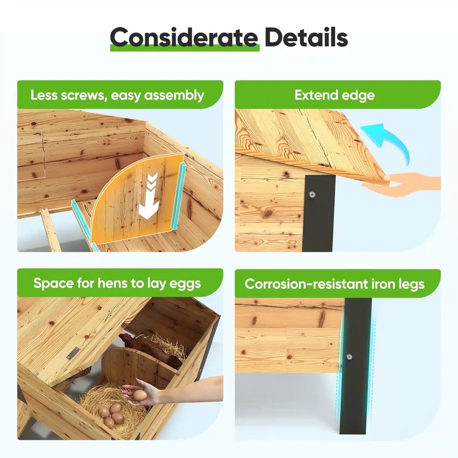 Easy to clean and maintain#size_18x9FT with NestBox