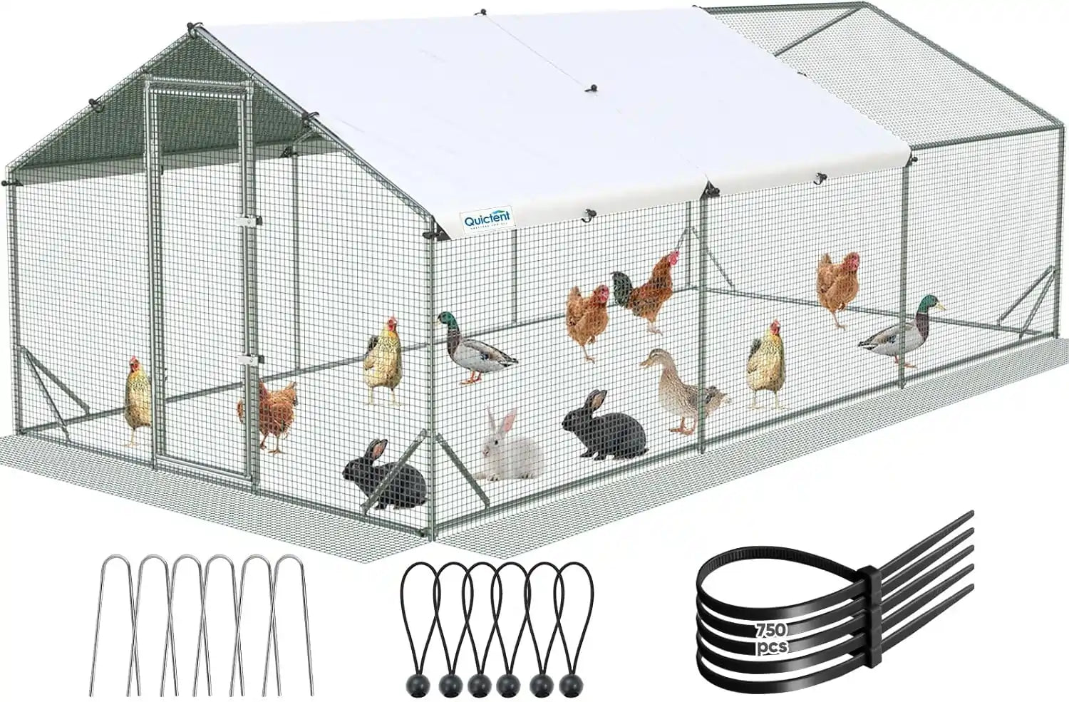 18X9FT chicken run#size_18x9ft w/Extended Wire