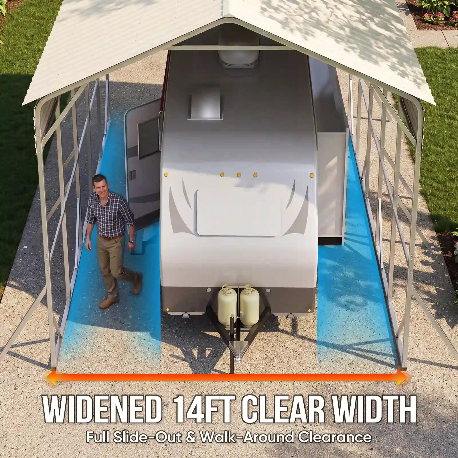 Widened 14FT Clear Width#size_14X25ft-Taller