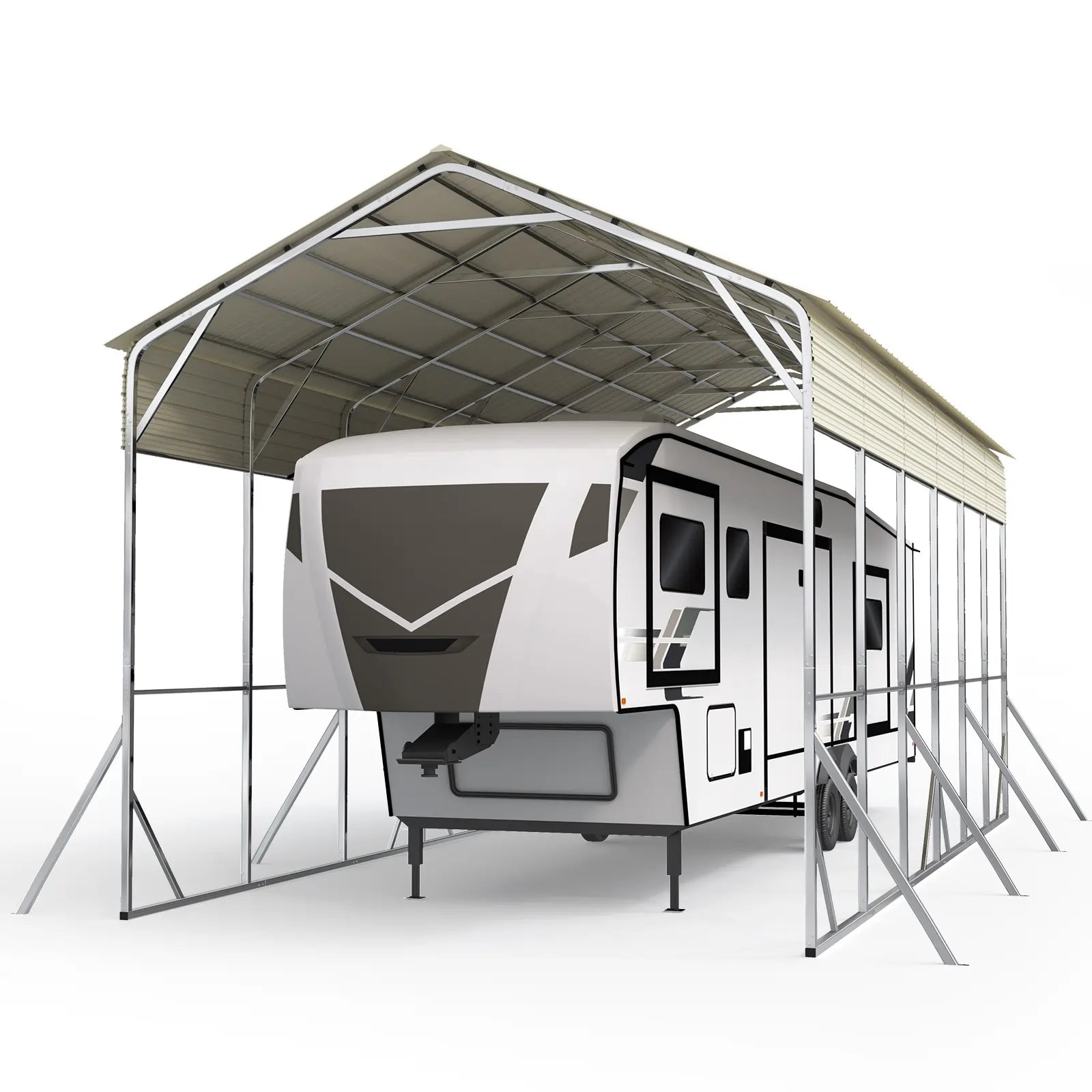 14x30FT Heavy Duty Metal Carport#size_14X30ft-Taller
