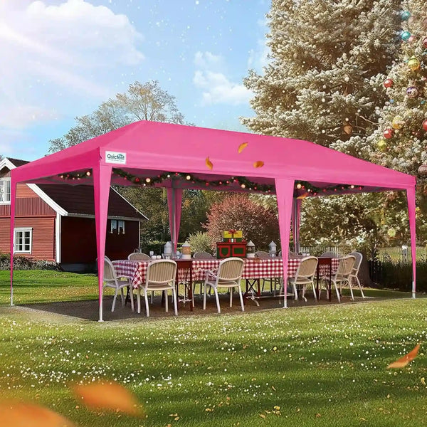 easy up tent Quictent 10'x20' Pop up Canopy Tent (3 Colors ), Pink