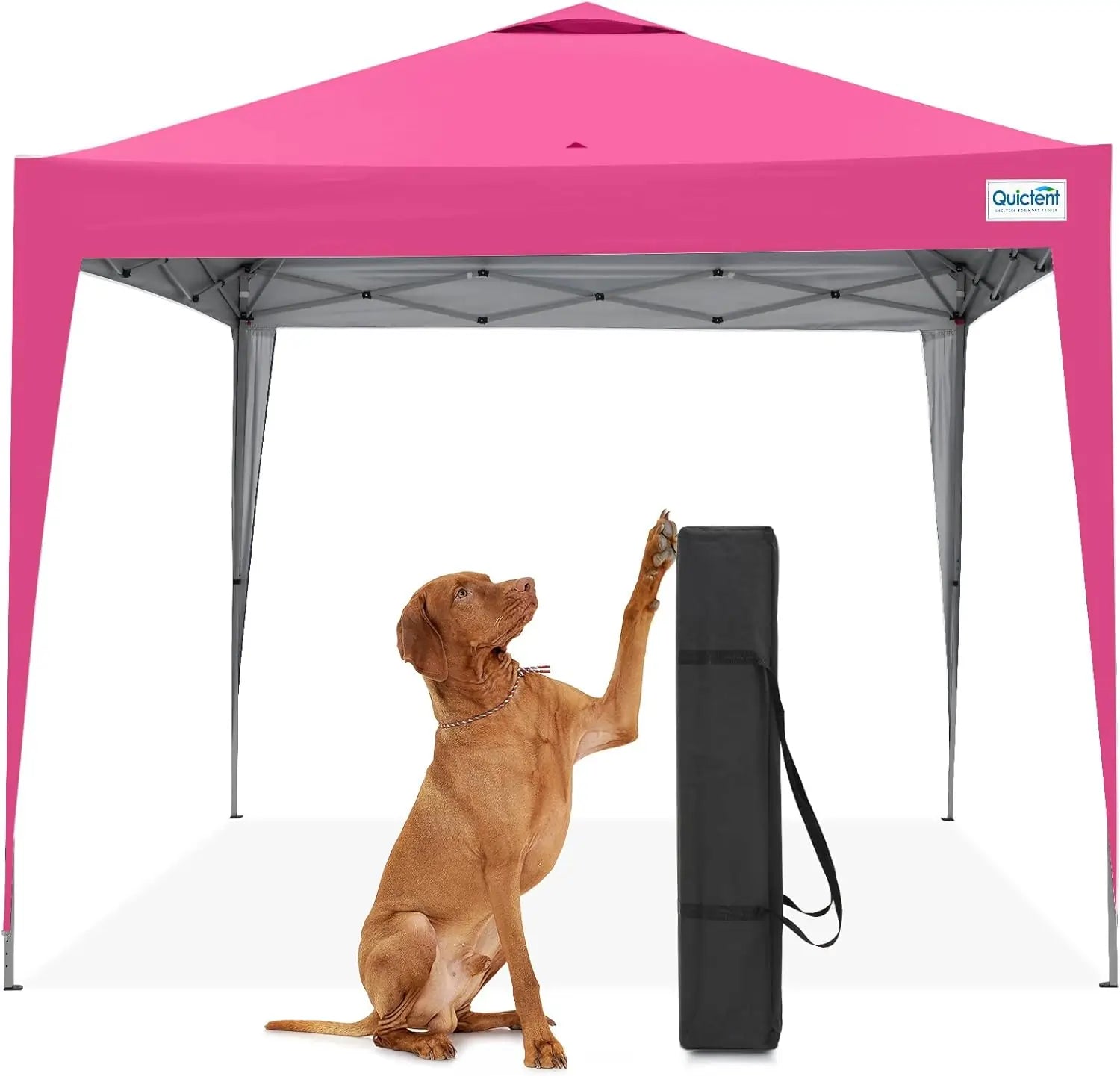 Instant Setup Gazebo for 1 Person#color_Pink-with Vent