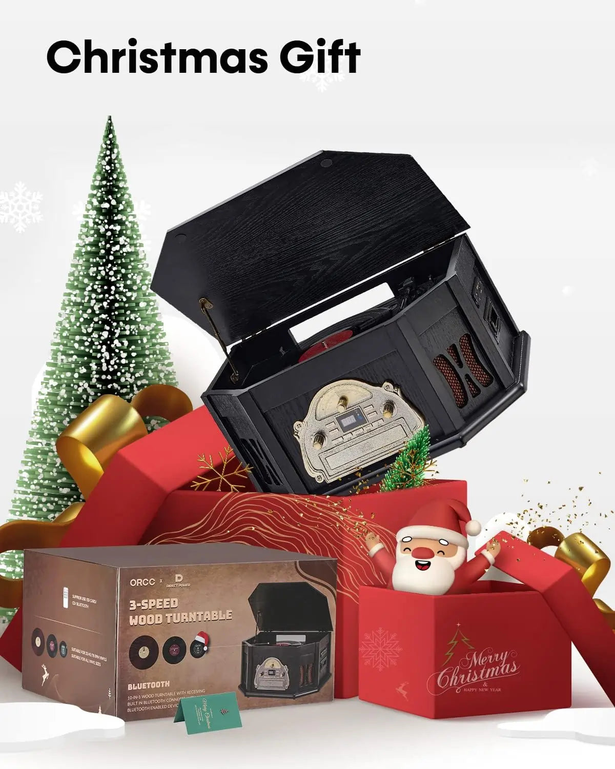 Nostalgic Turntable as Christmas gift#color_black