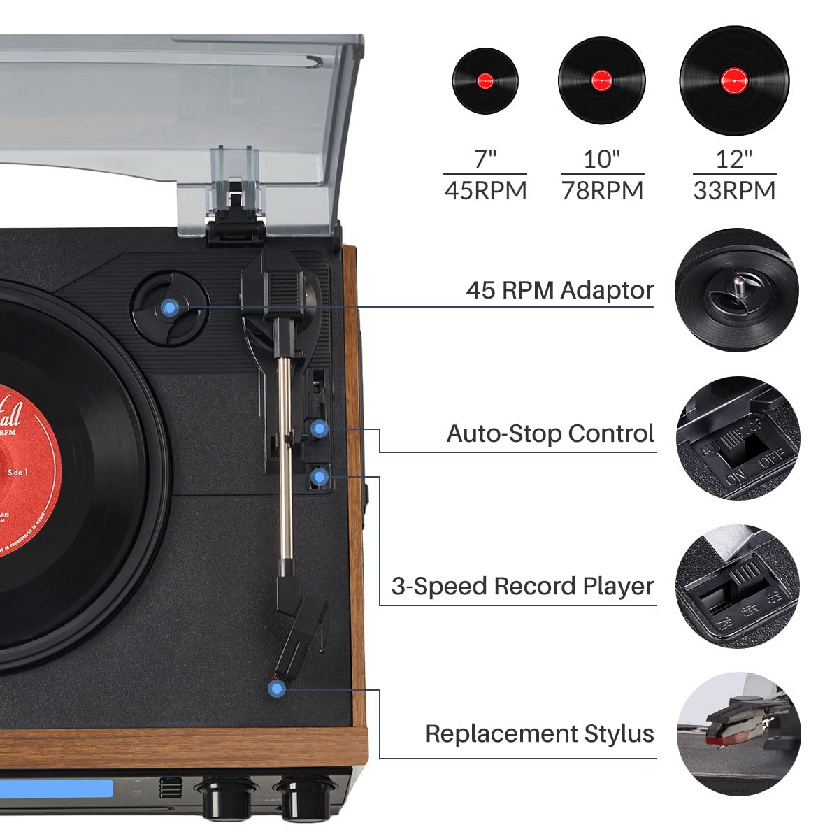 Brown Turntable#color_brown