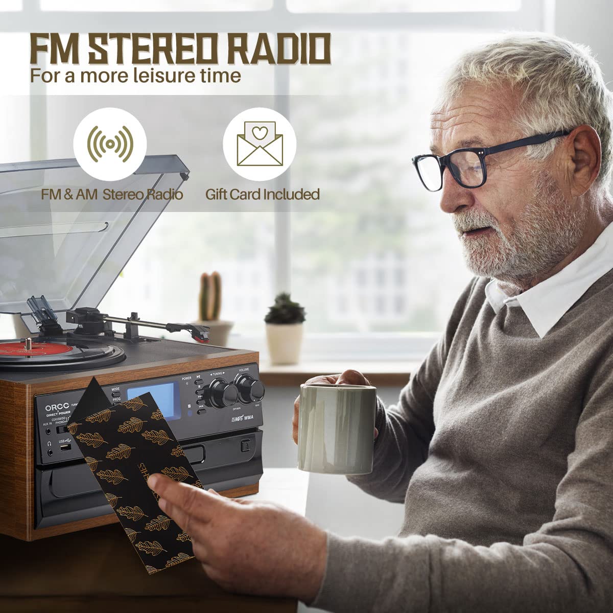 FM stereo radio#color_brown