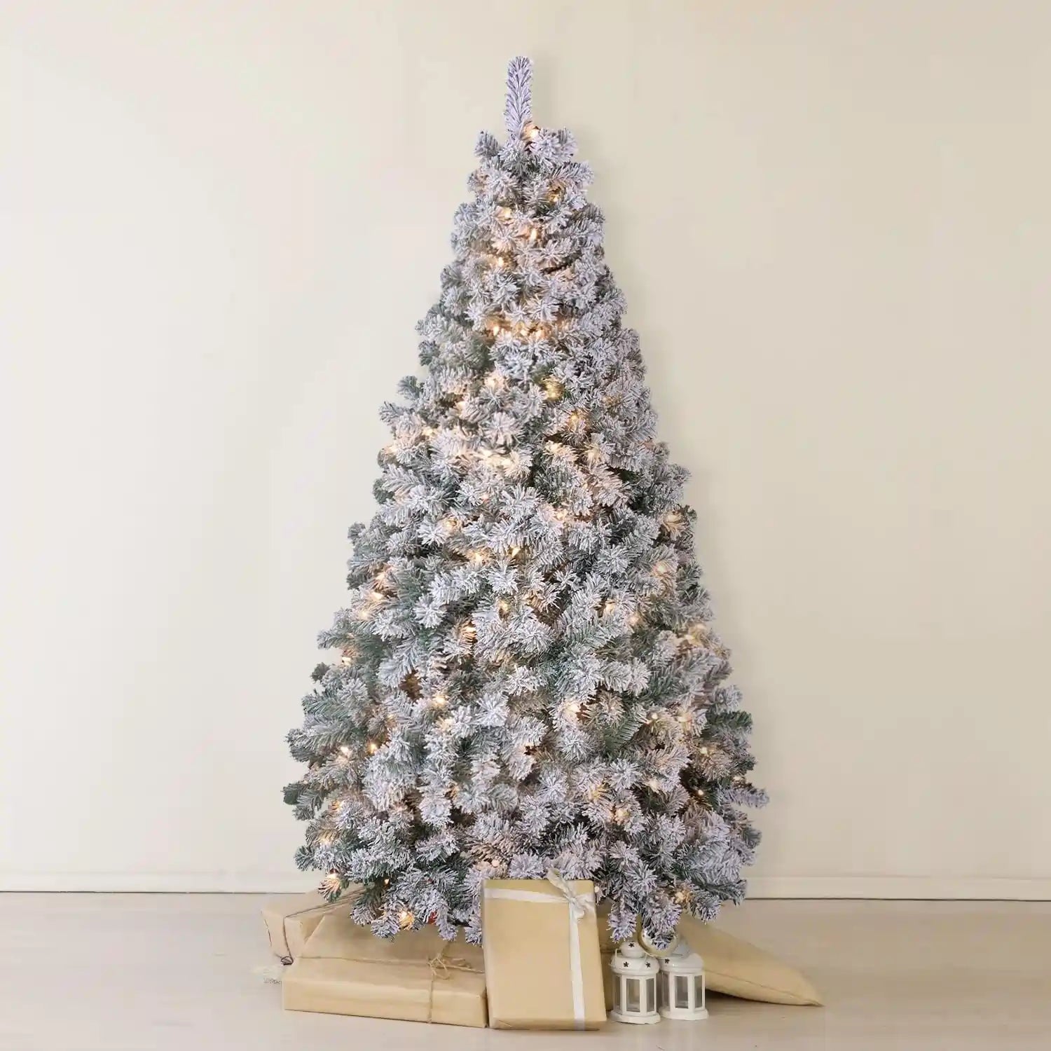 OasisCraft 4.5ft Snow Flocked Christmas Tree#size_4.5FT