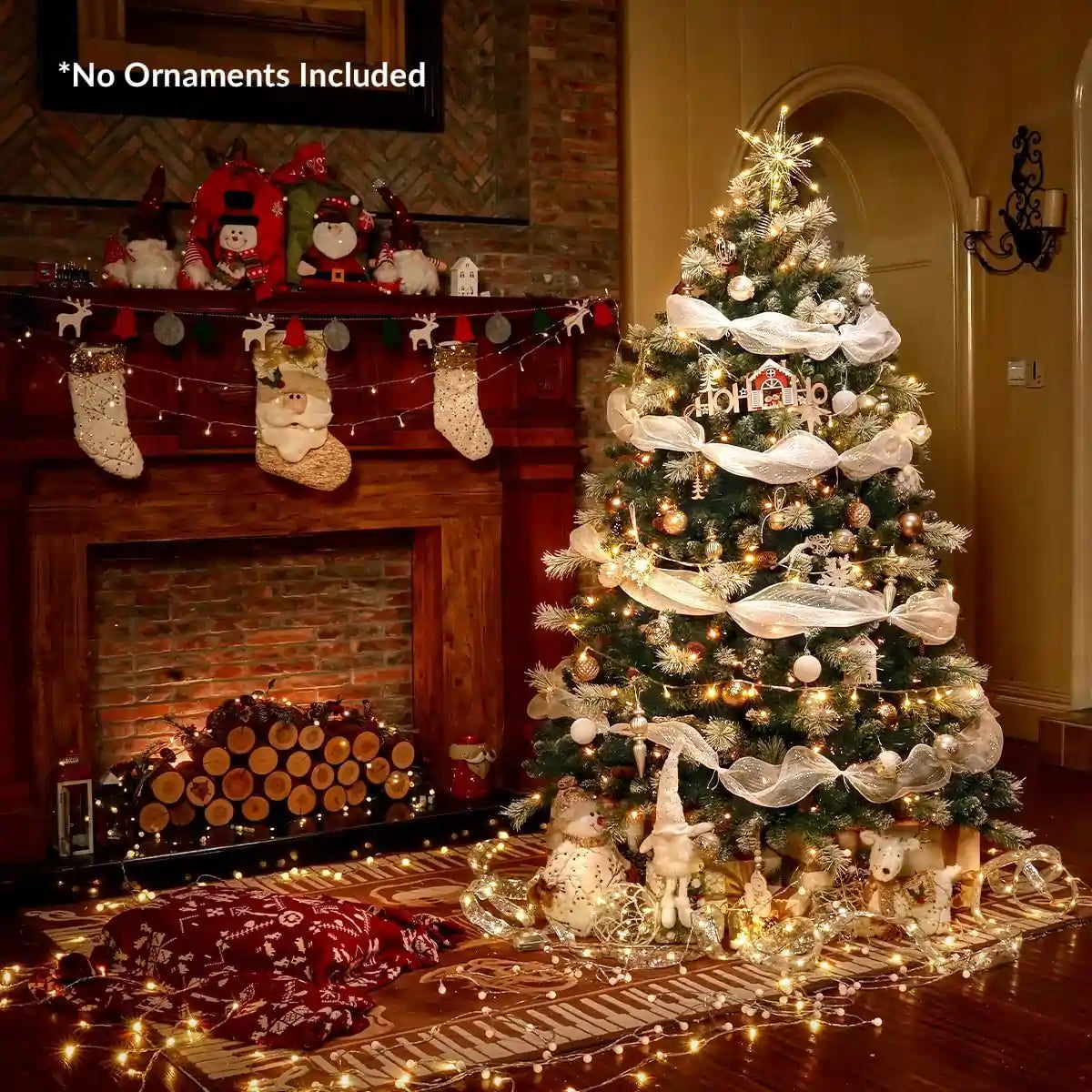 OasisCraft Pre-lit Christmas Tree #size_6FT