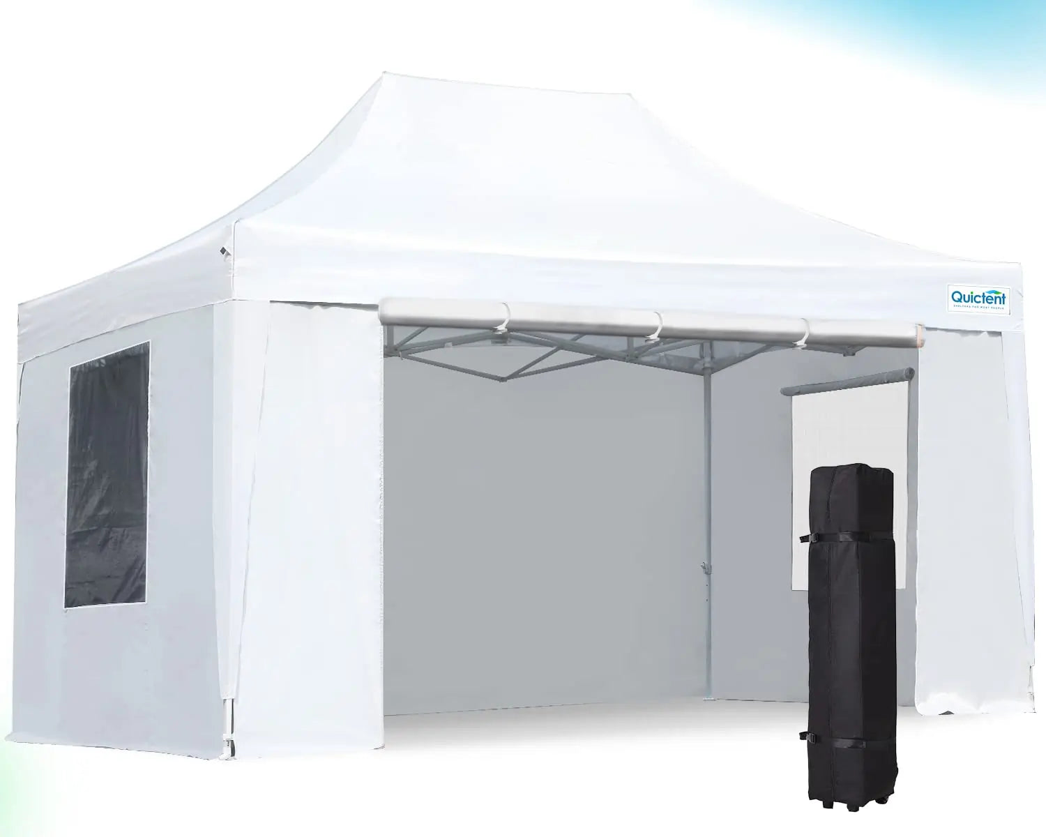 White 10x15 pop up canopy#color_white