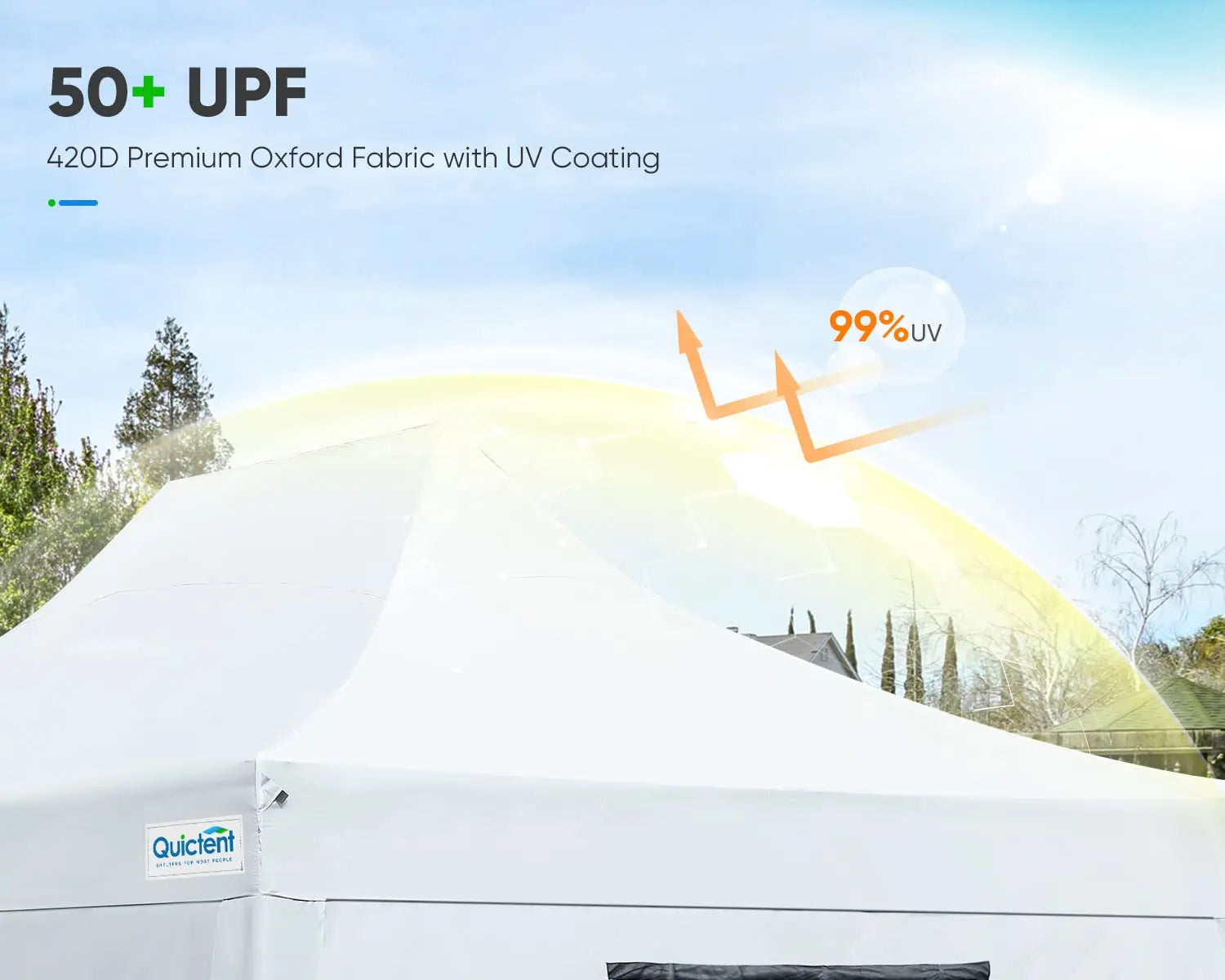 White 10x15 tent with UV Coating#color_white
