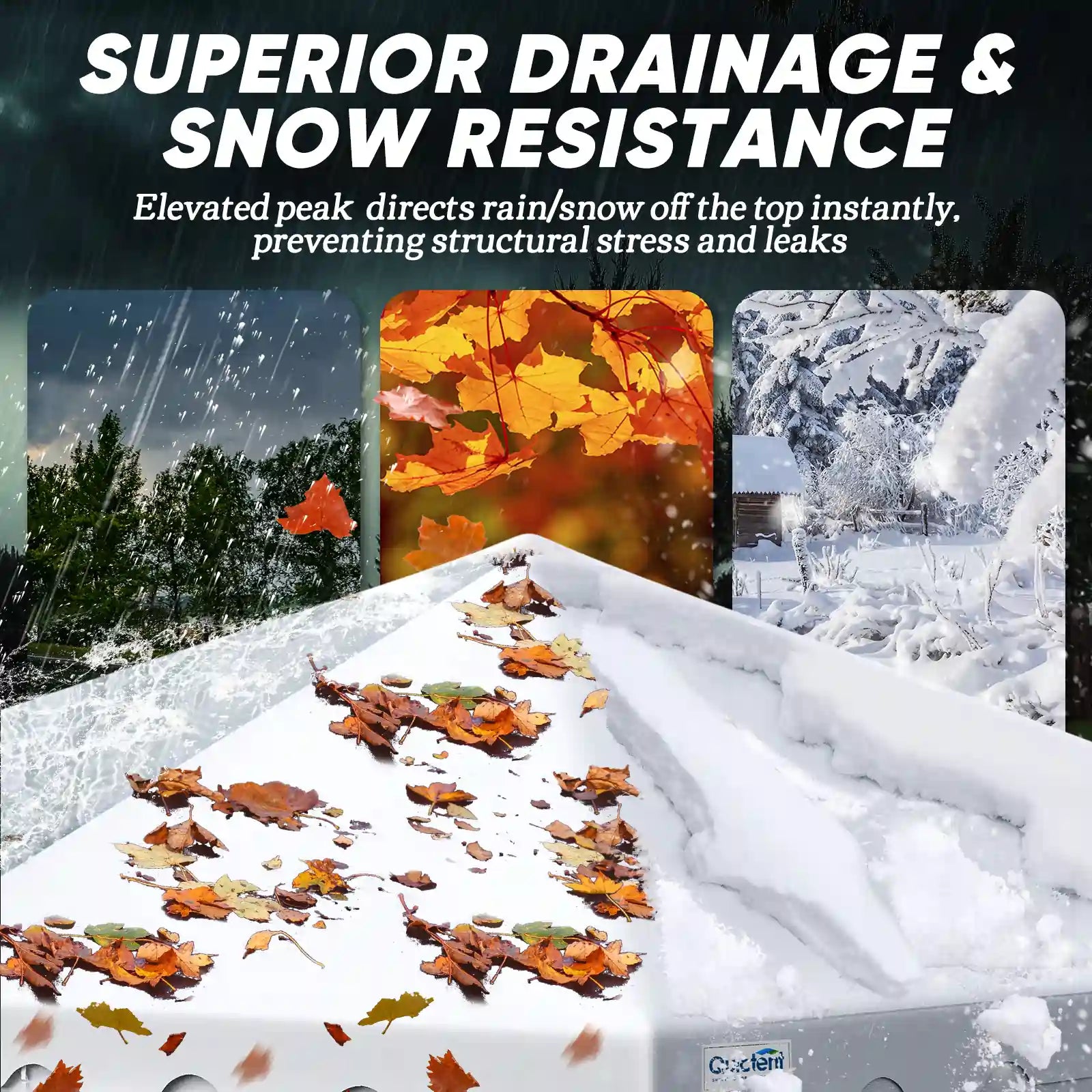 superior drainage and snow resistance#size_20'x20' with Sides