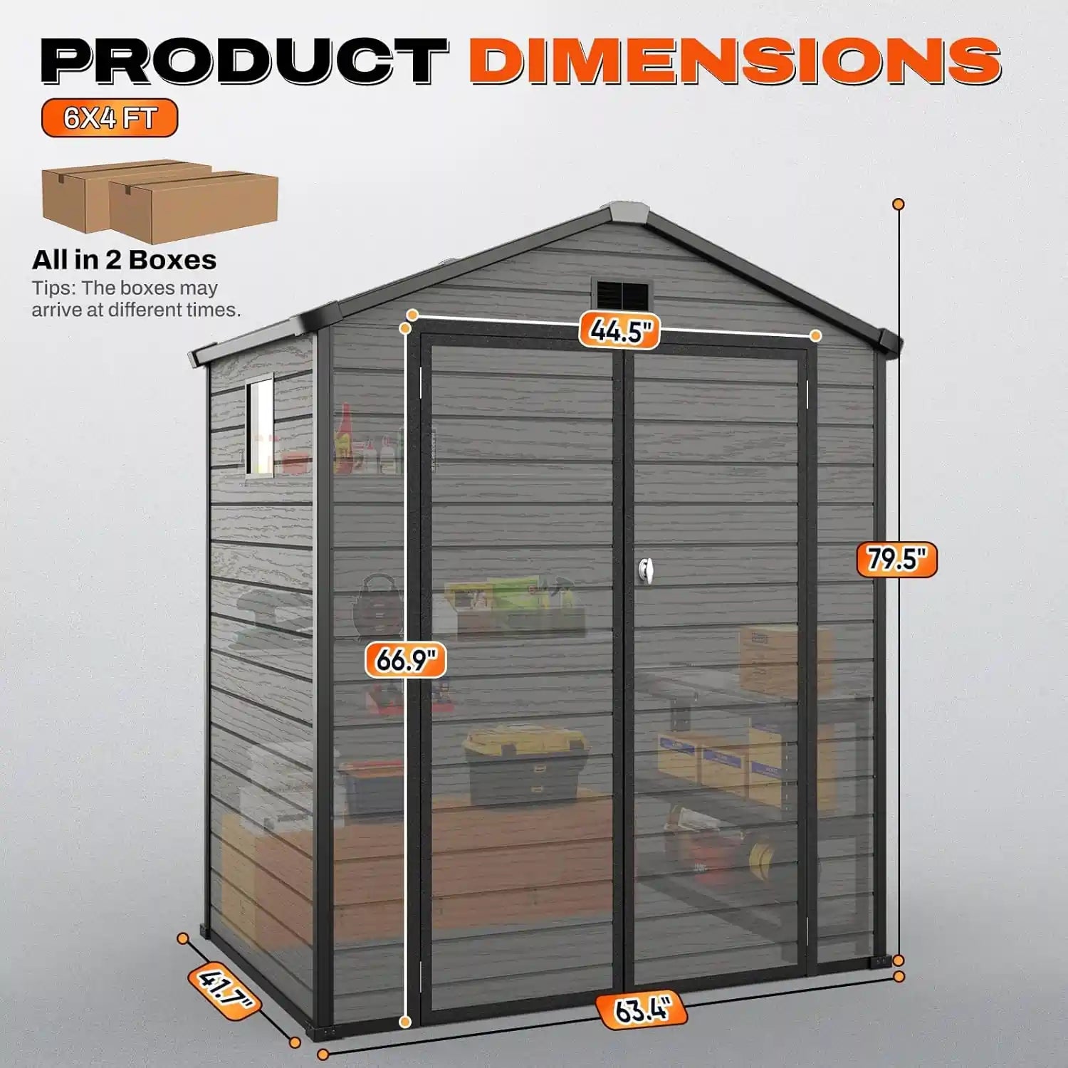 Dimensions of a storage shed#size_5.3x3.5ft