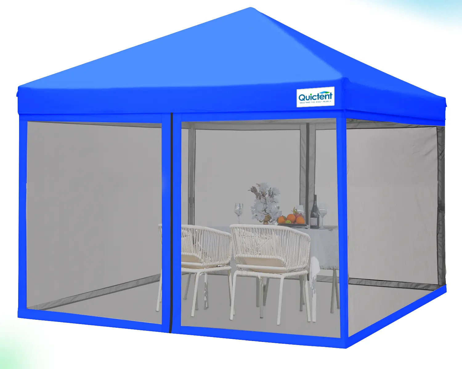 Quictent 6.6x6.6/8x8/10x10/10x20 Portable Pop Up Canopy with Netting