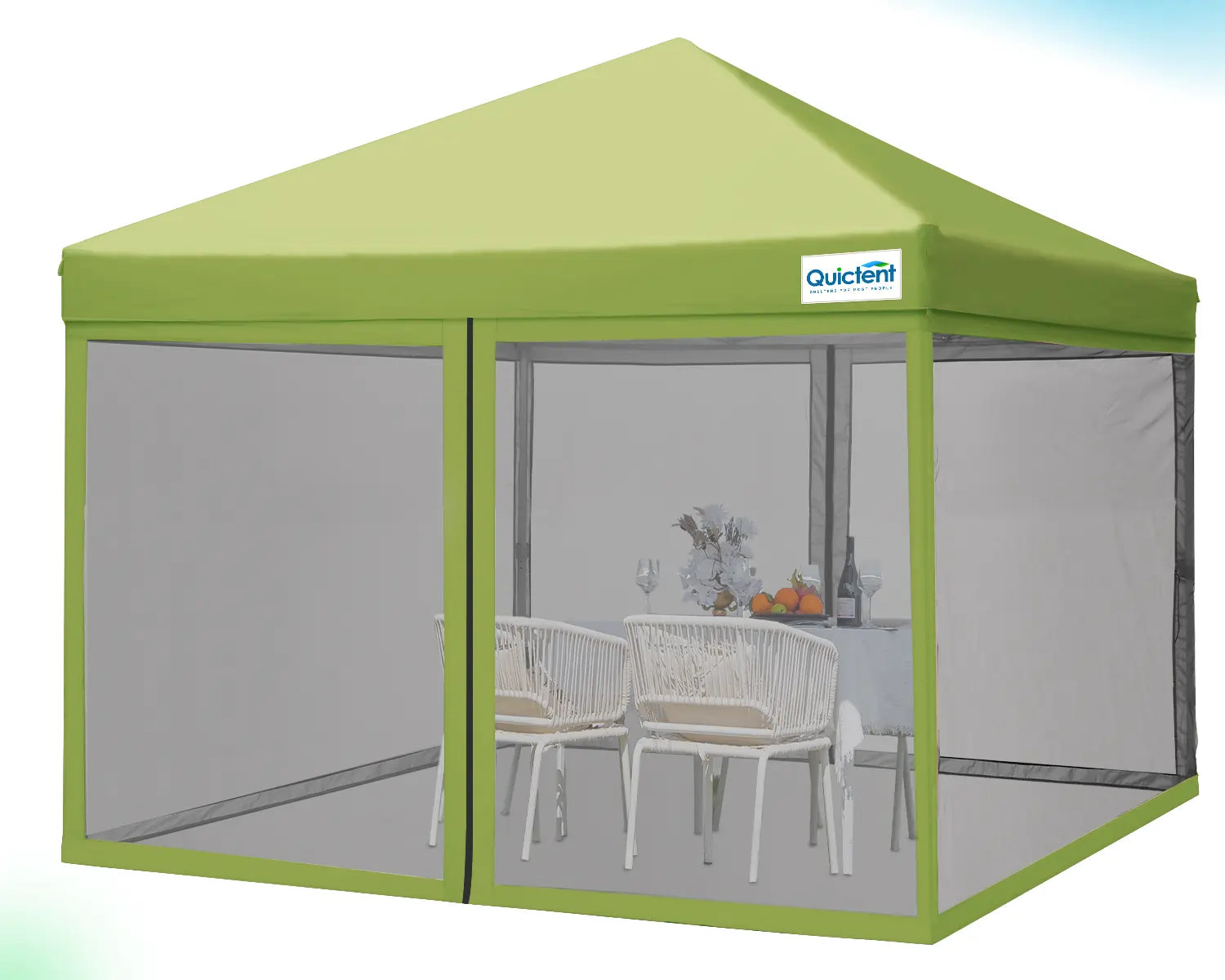 Quictent 6.6x6.6/8x8/10x10/10x20 Portable Pop Up Canopy with Netting