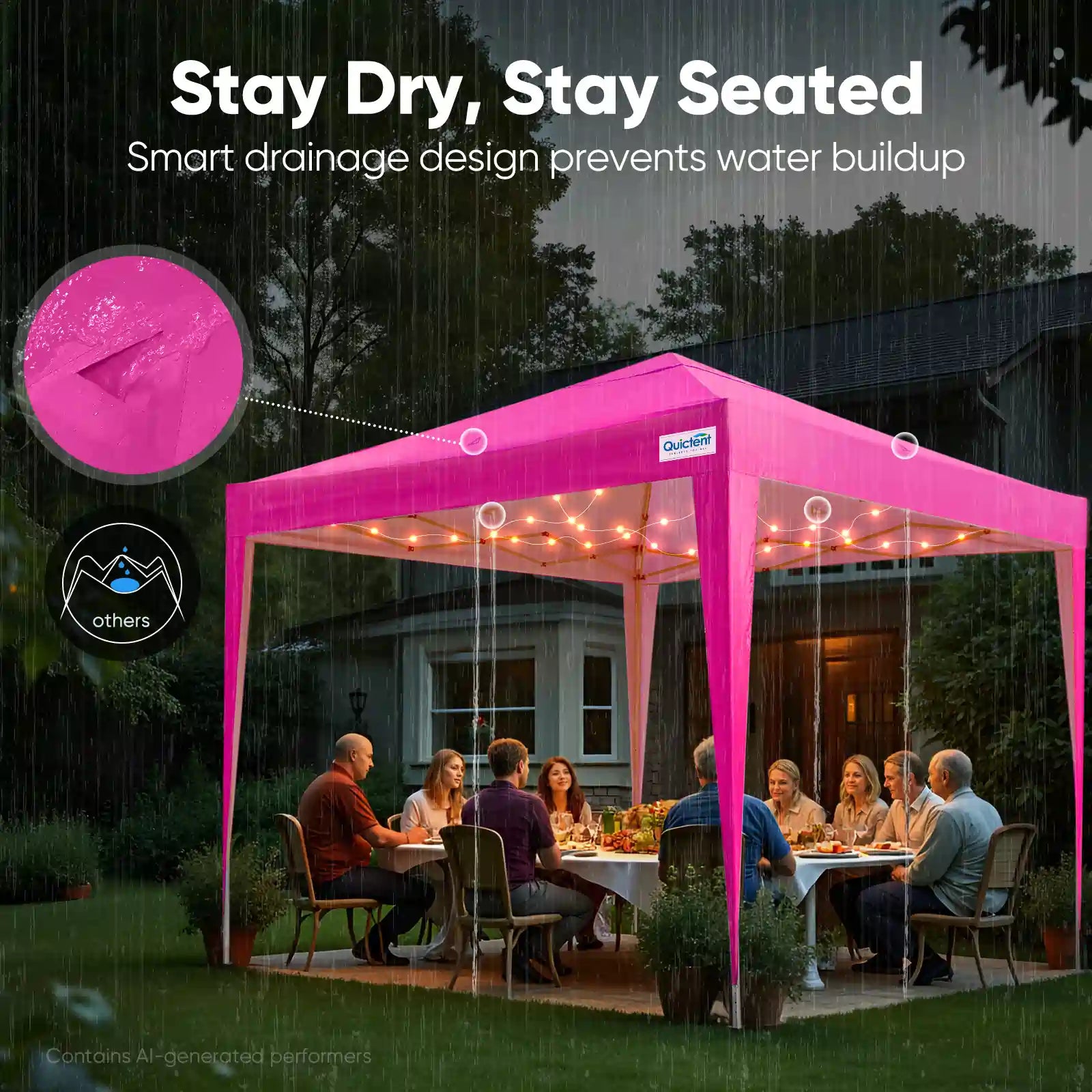built-in drainage holes#style_Pink w/3 Sidewalls