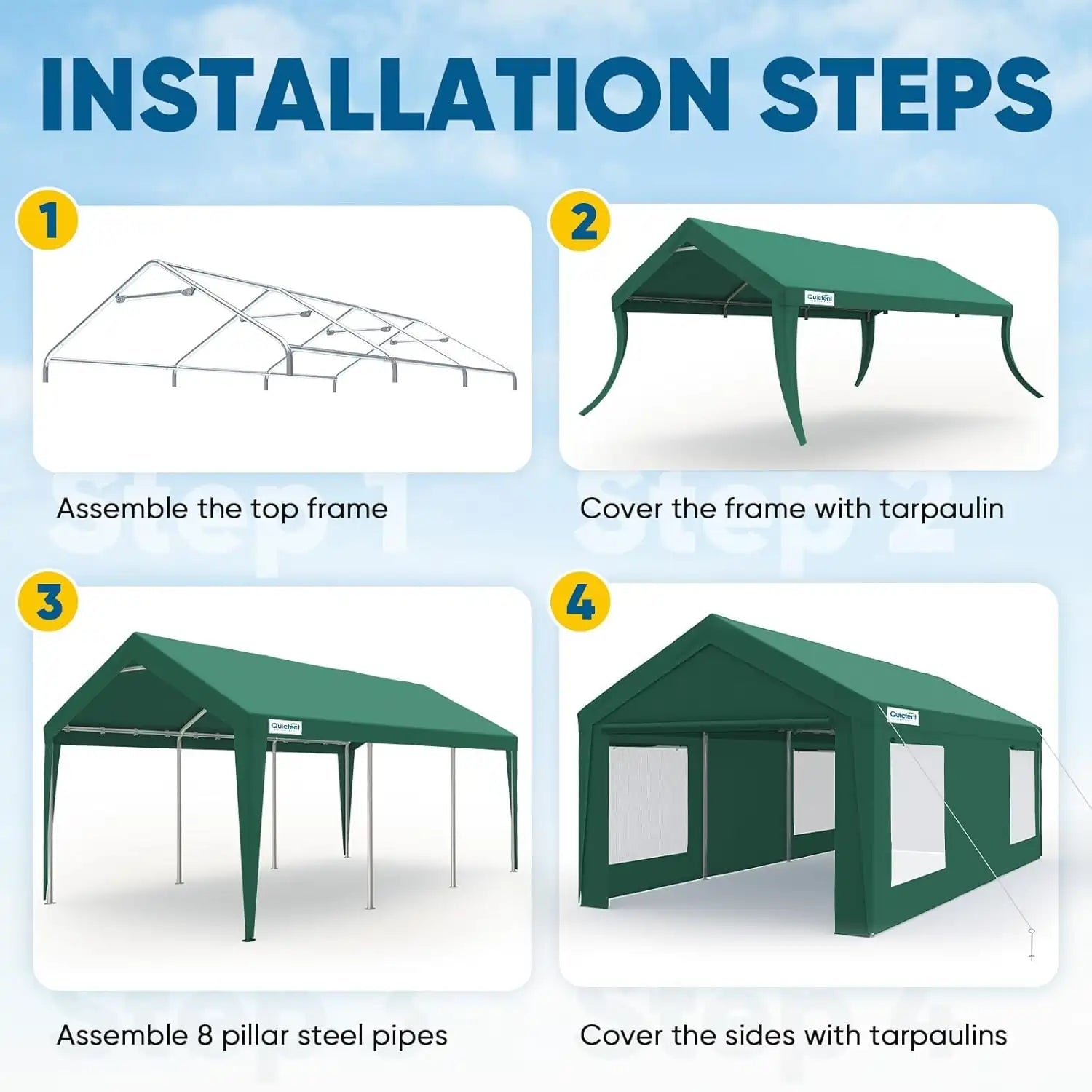 Easy to Set up#color_12'x20'-Green