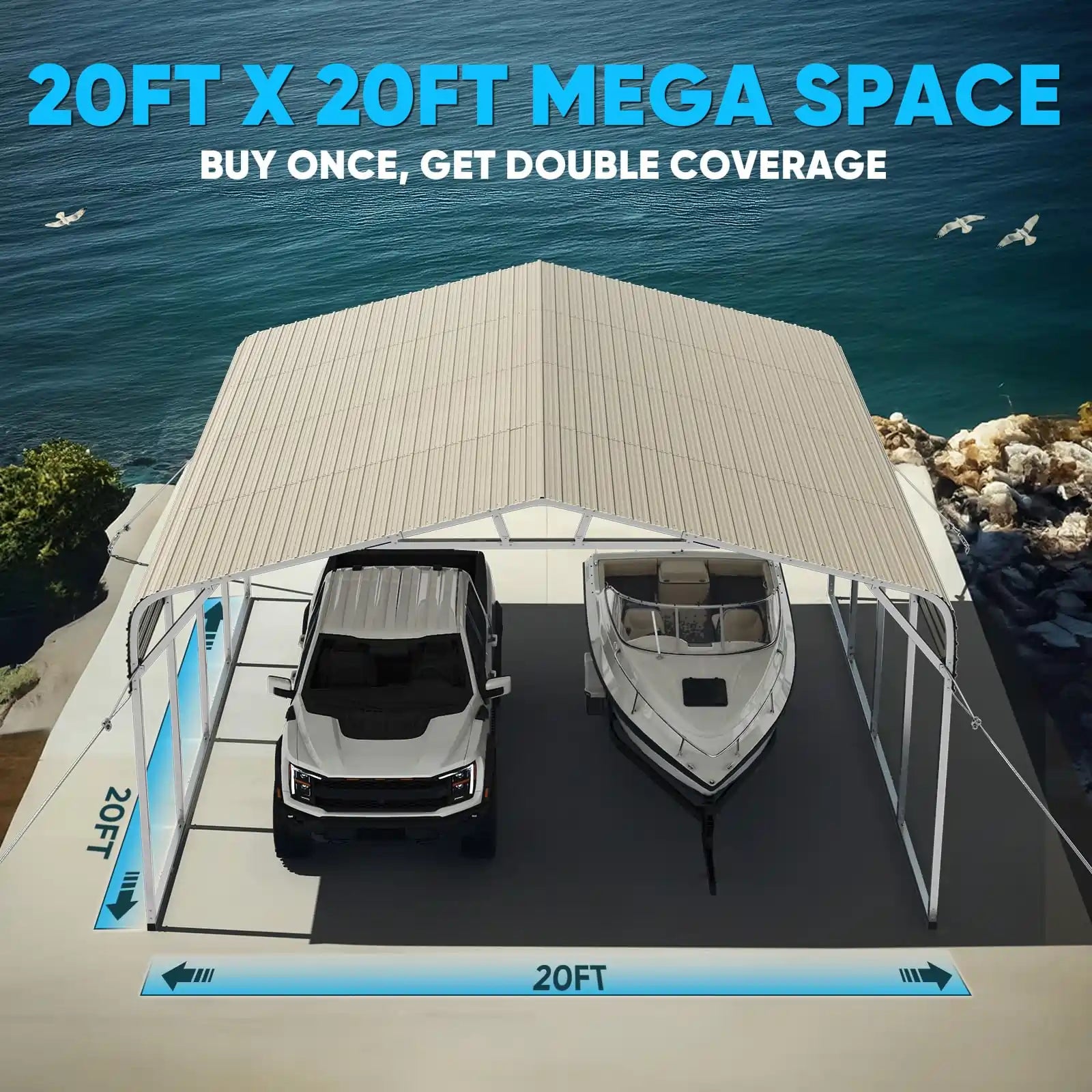 A spacious 20ft by 20ft area#size_20X20ft