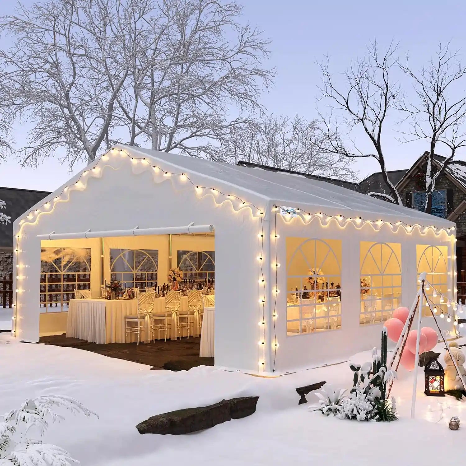 Carport Wedding Event Shelter#style_wavy edge