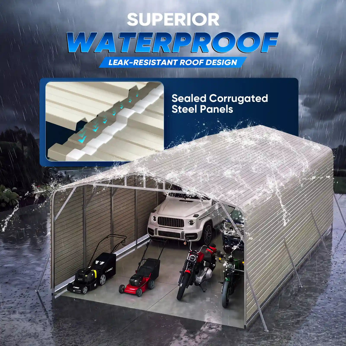 Superior waterproof#size_20X30ft w/Side Panels