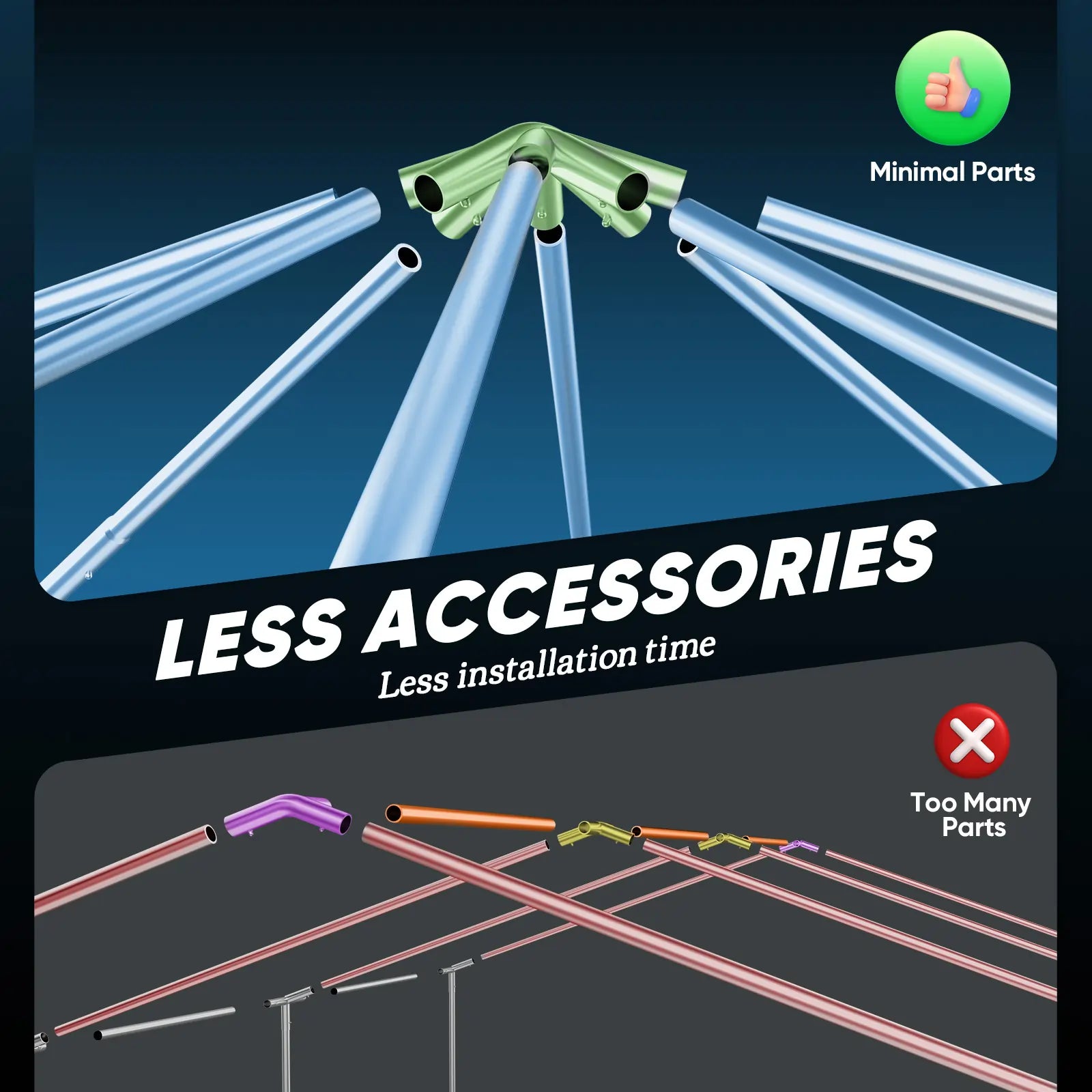 Easy Setup#size_20'x30' No Sides