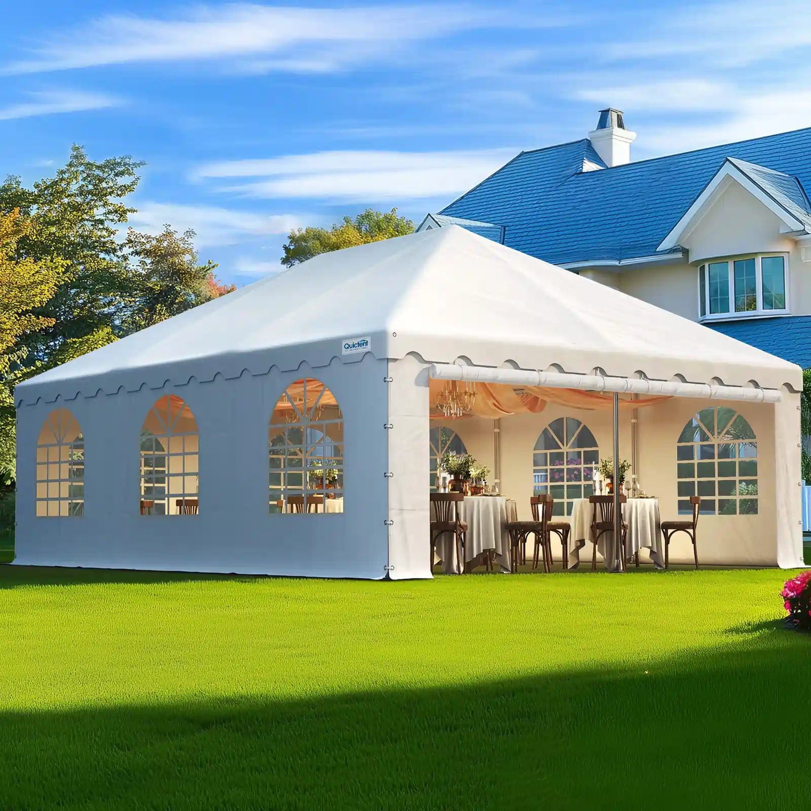 Heavy Duty West Coast Frame Party Tent#size_20'x30' with Sides