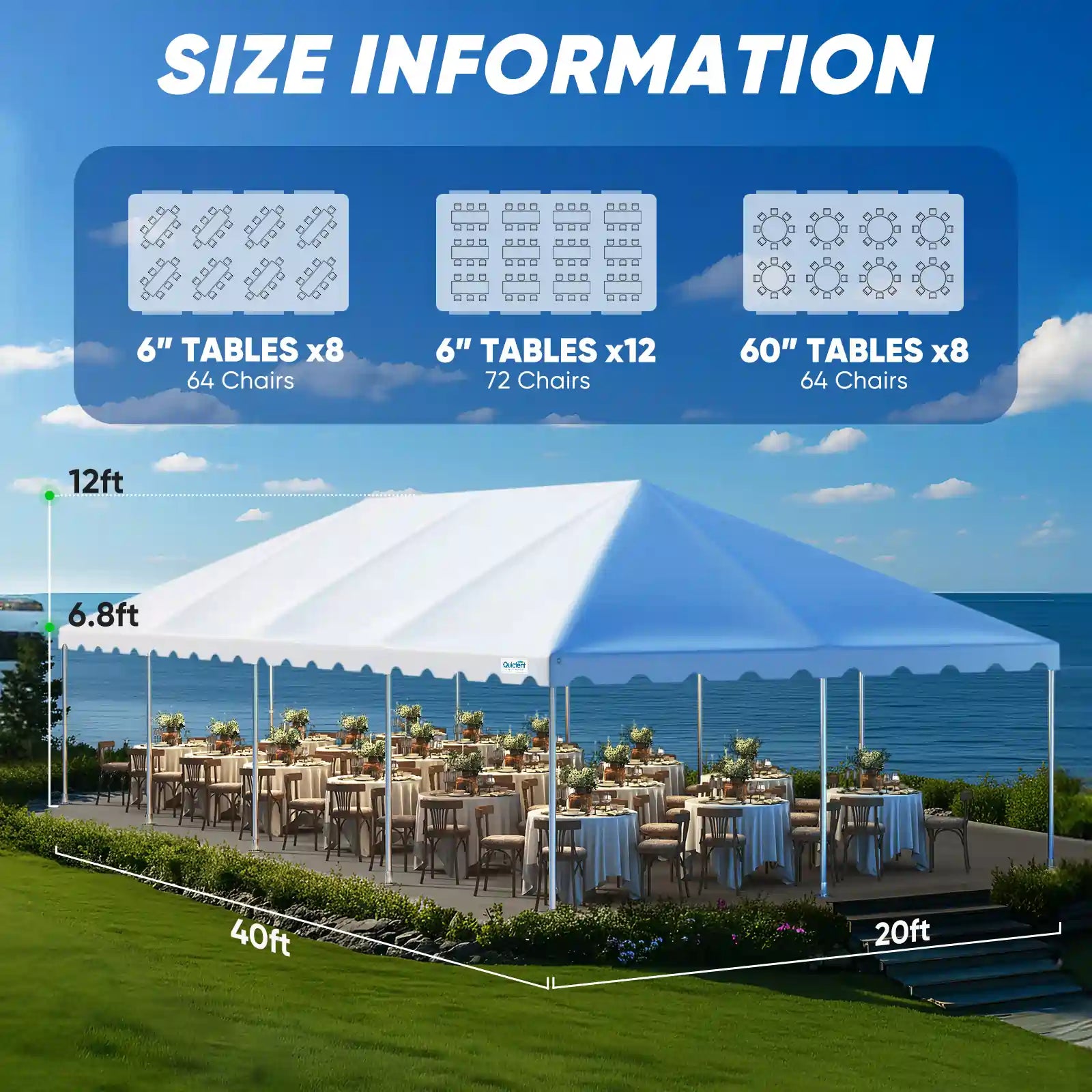 size information displayed#size_20'x40' No Sides