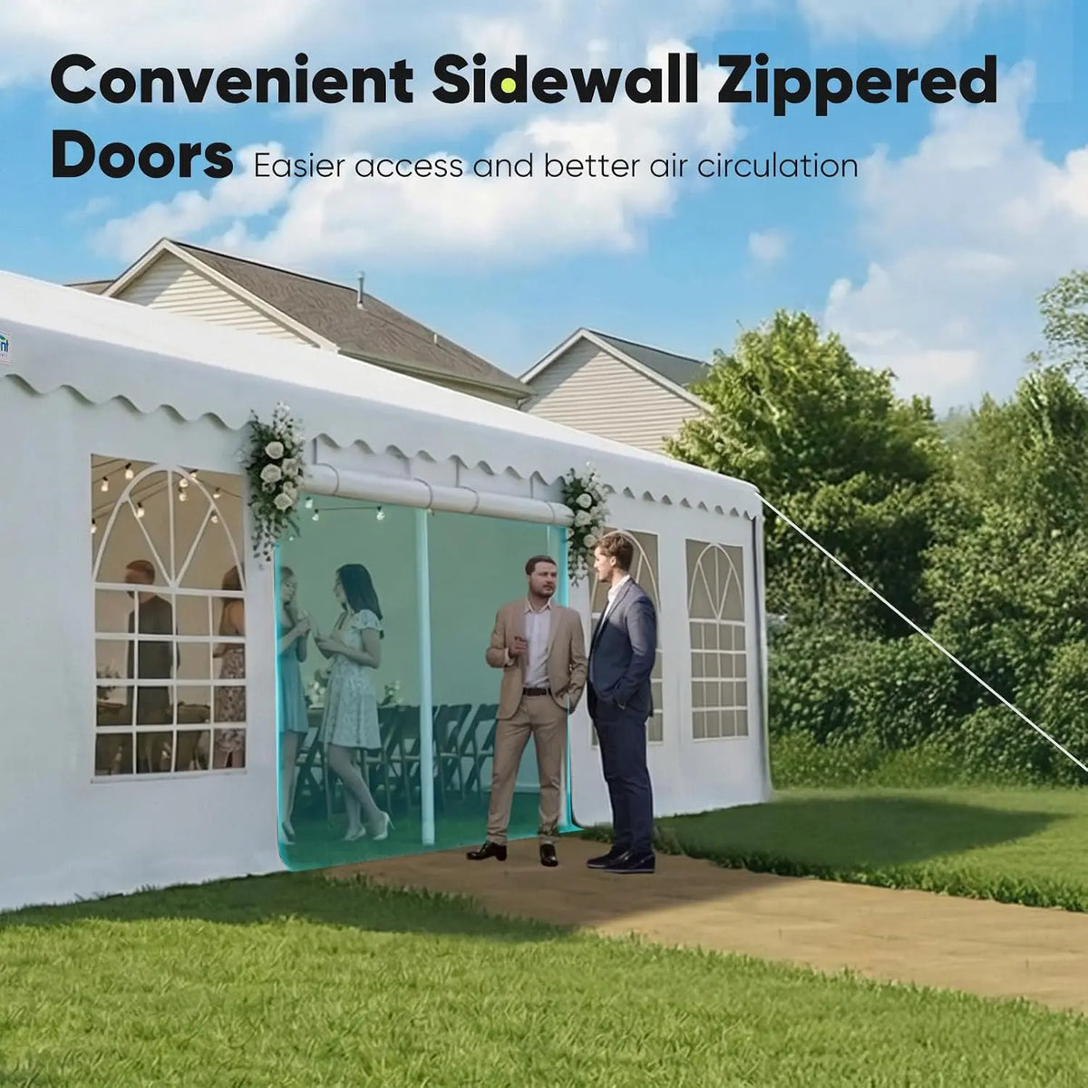 Wedding Tents for Parties#style_Wavy Edge 