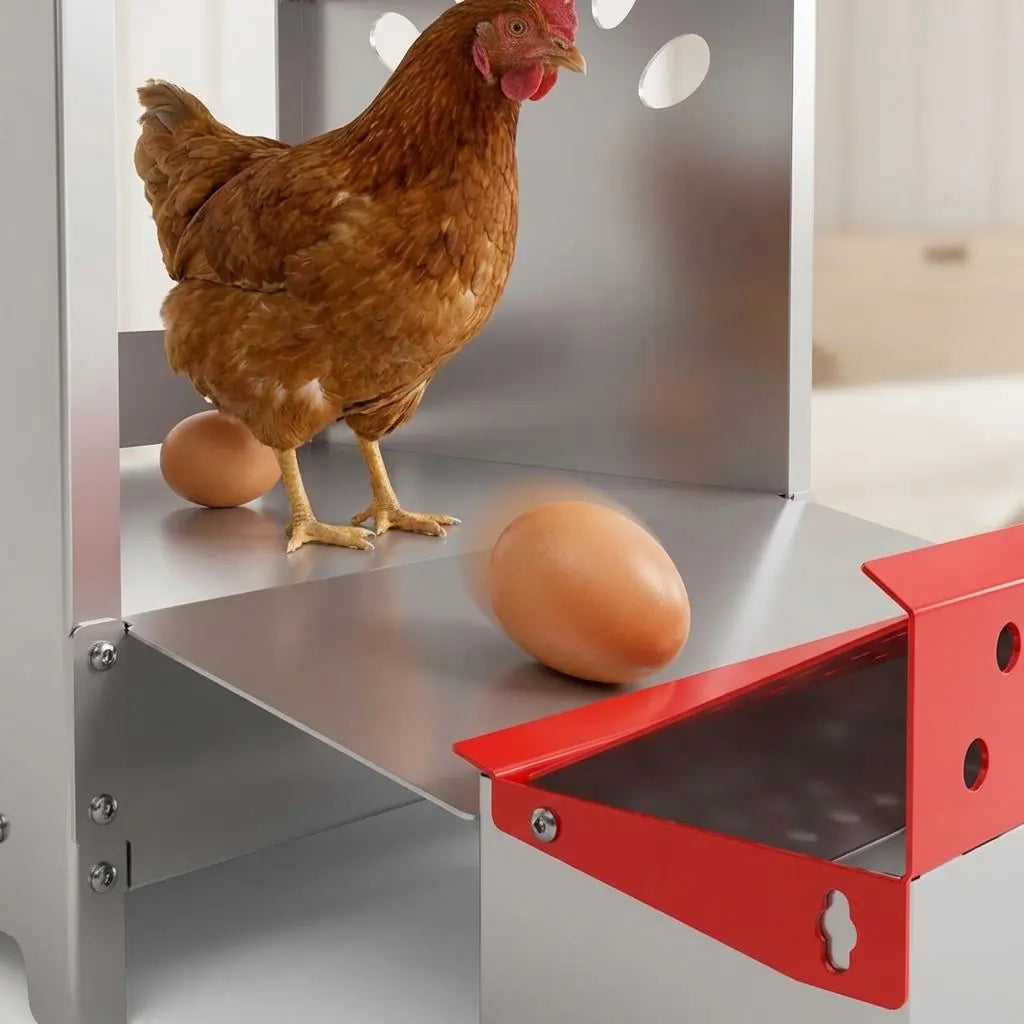 Quictent 3 Hole Large Metal Hen Laying Box