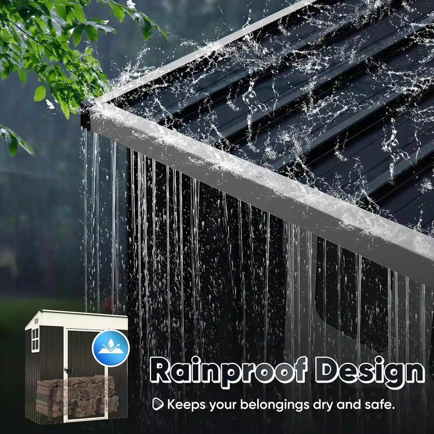 Rainproof design feature#size_66.93"x33.46"