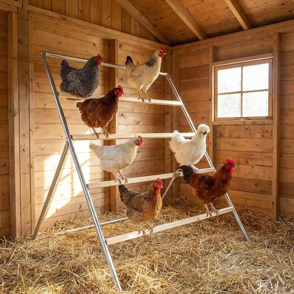 Quictent Chickens Roosting Perch for Coop