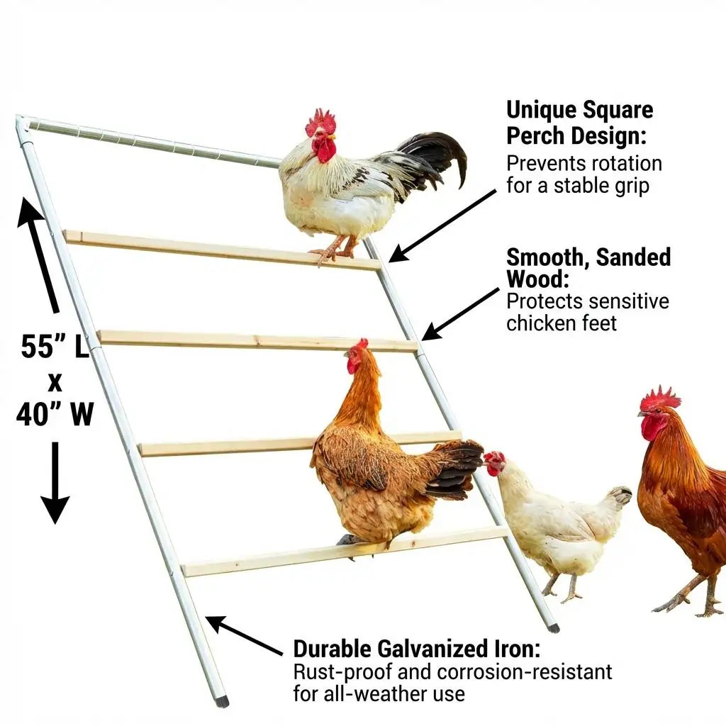 Quictent Chickens Roosting Perch for Coop