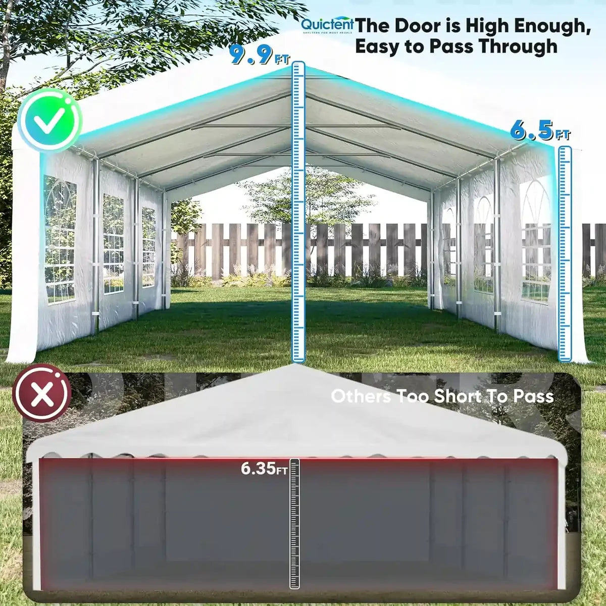a clear passable door height for 10FT#style_basic