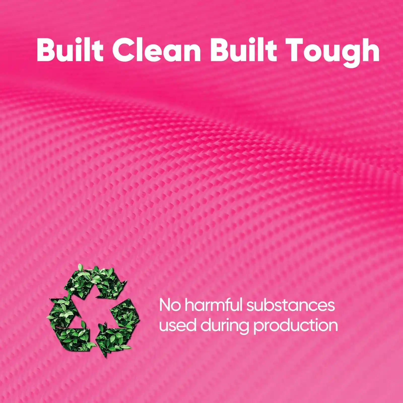 Built Clean Built Tough#style_10x10 With 3 Sidewalls-Pink
