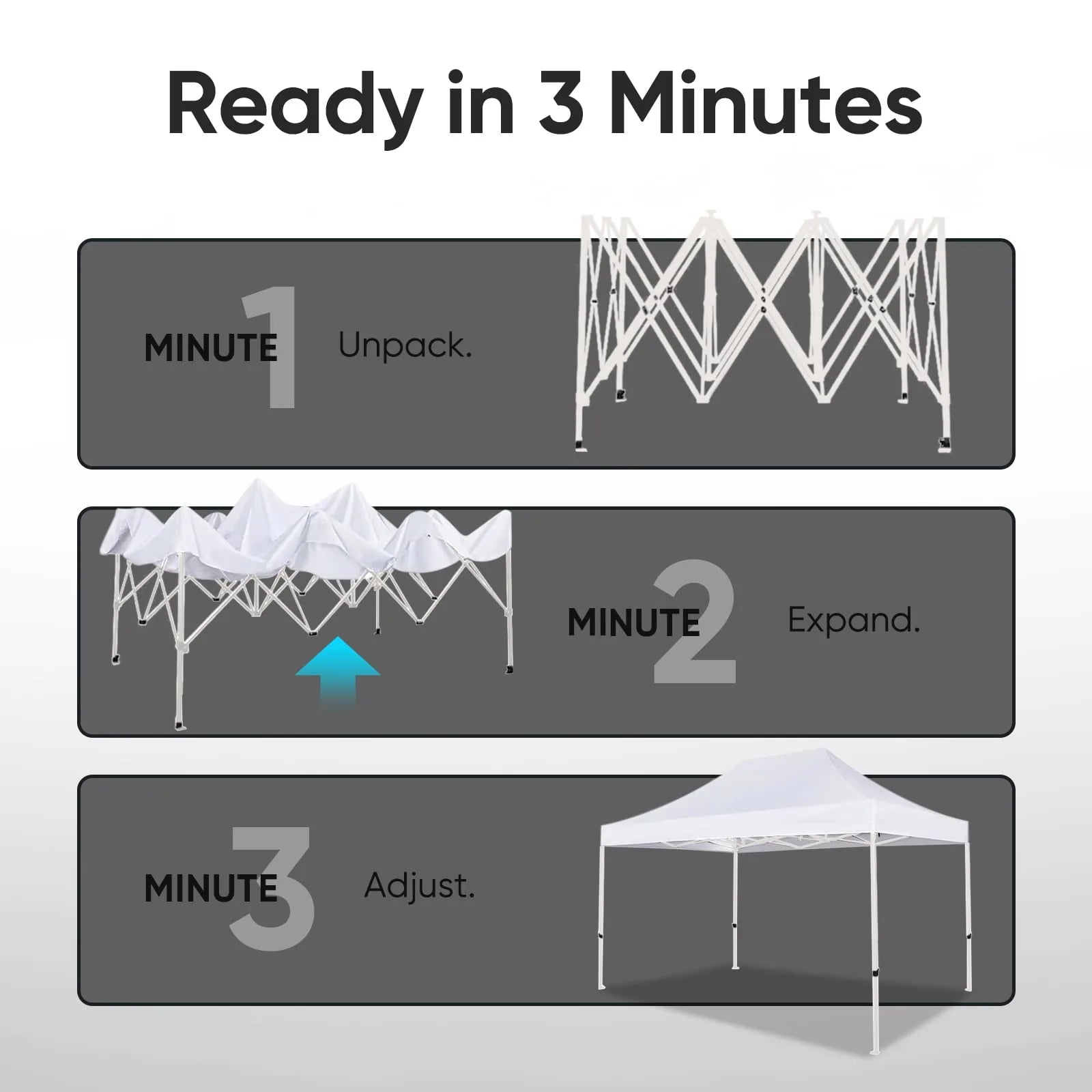  instant pop-up design#style_10x15 No Sidewall-White