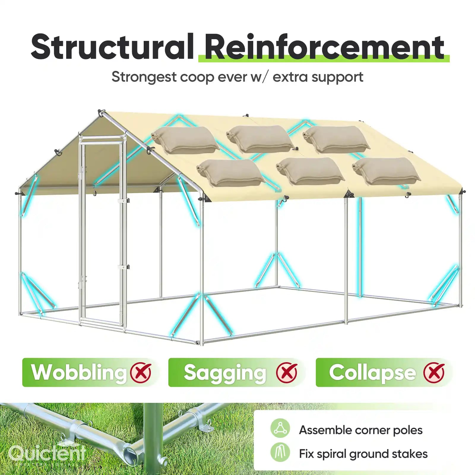 Structural reinforcement#size_12x9ft w/Extended Wire