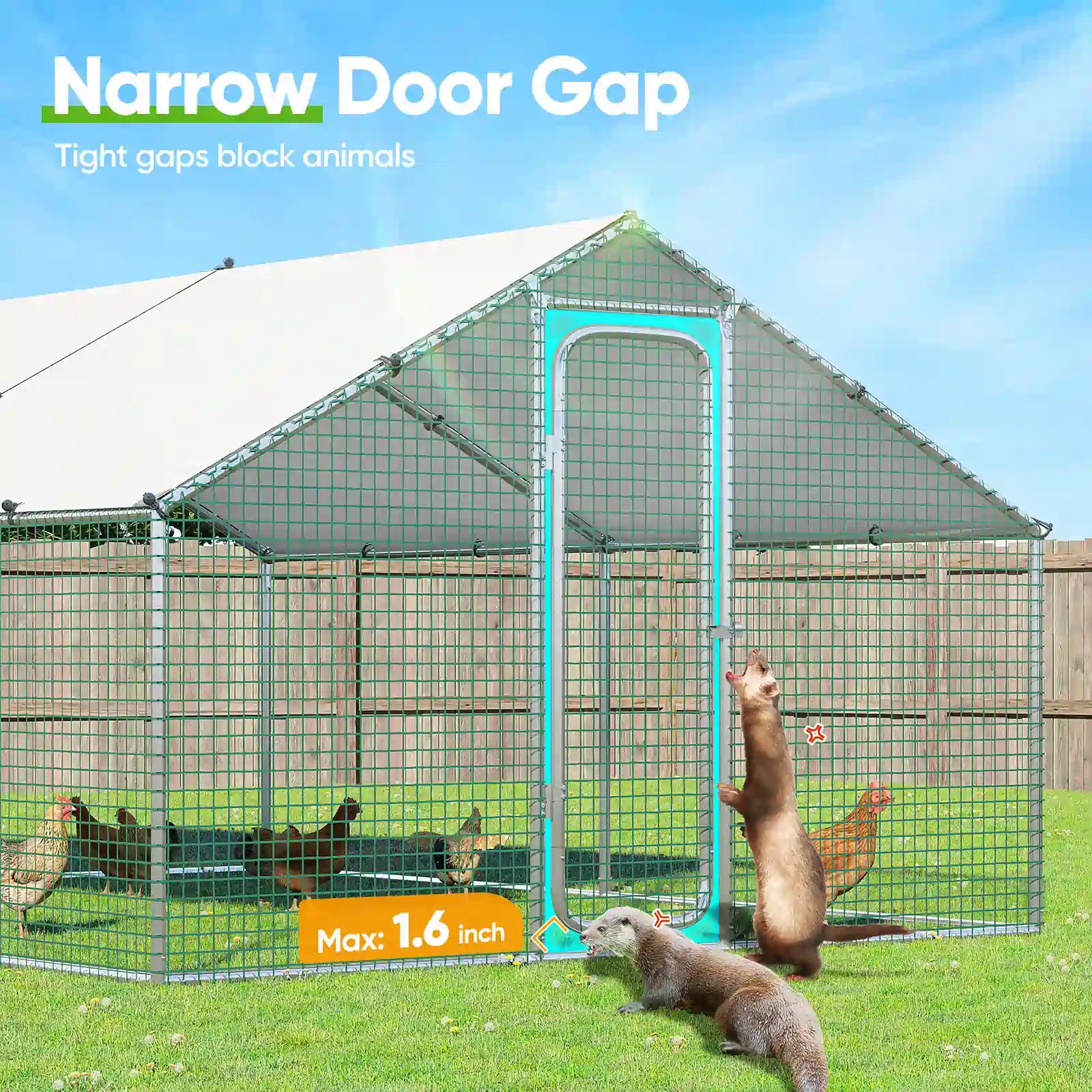 Narrow door gap#size_12x9FT HardwareCloth-No CornerBar