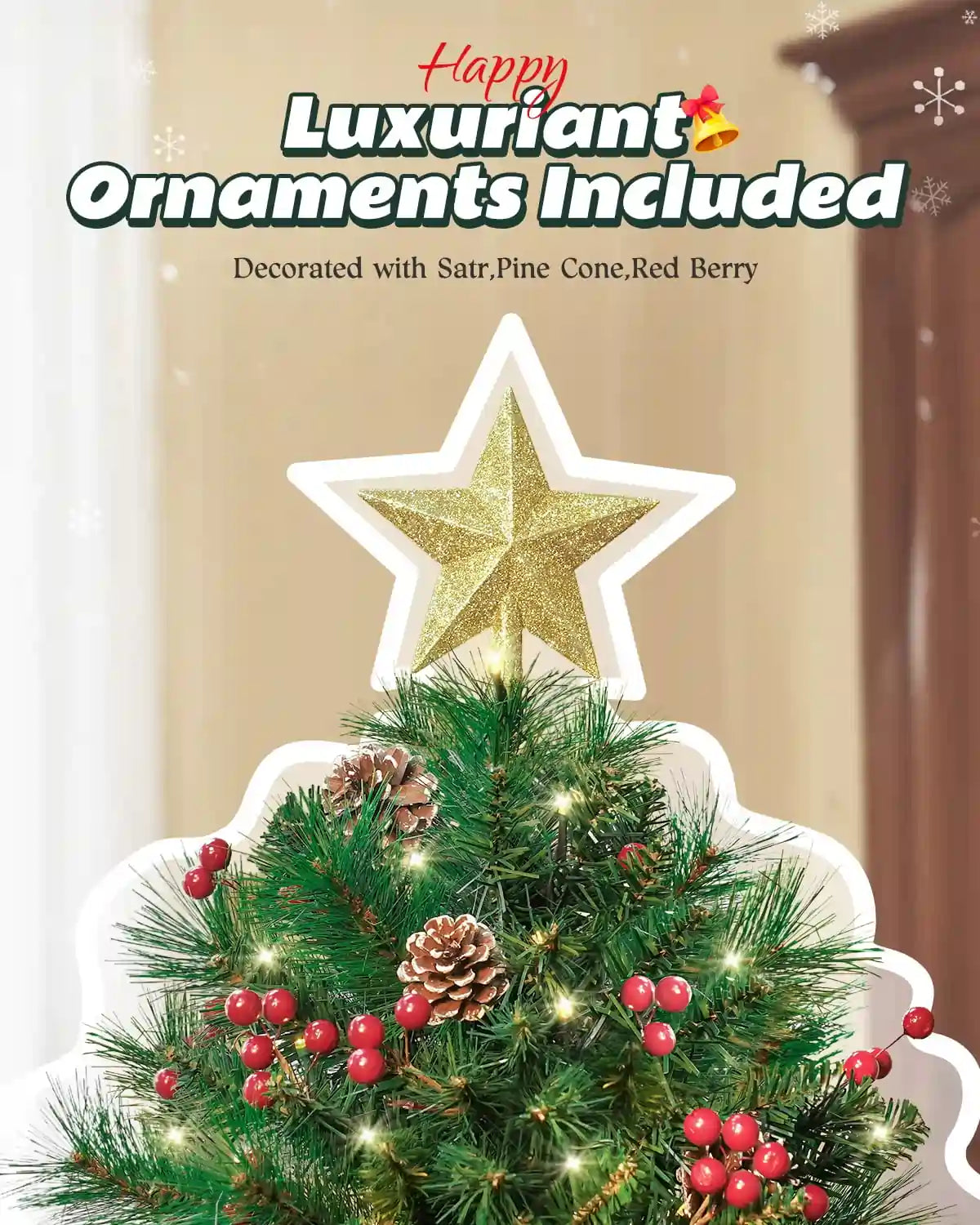 Christmas Tree with Star Treetop