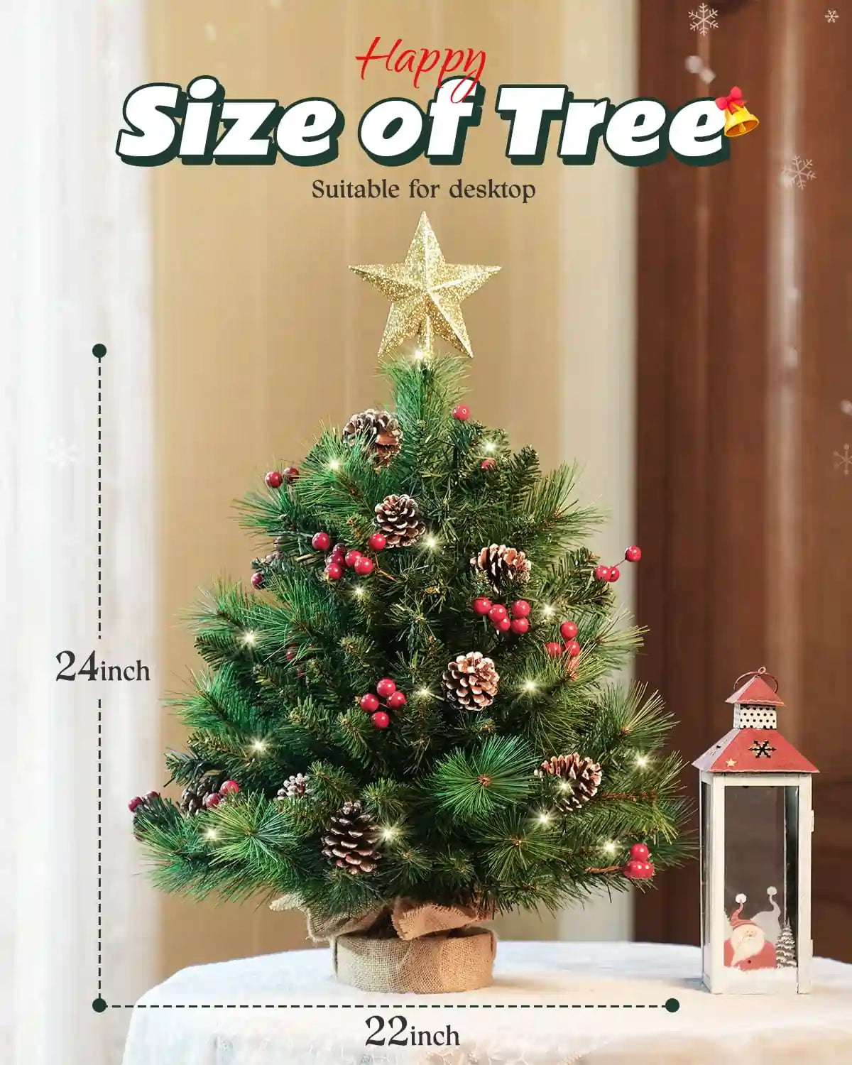 Tabletop Christmas Tree Size