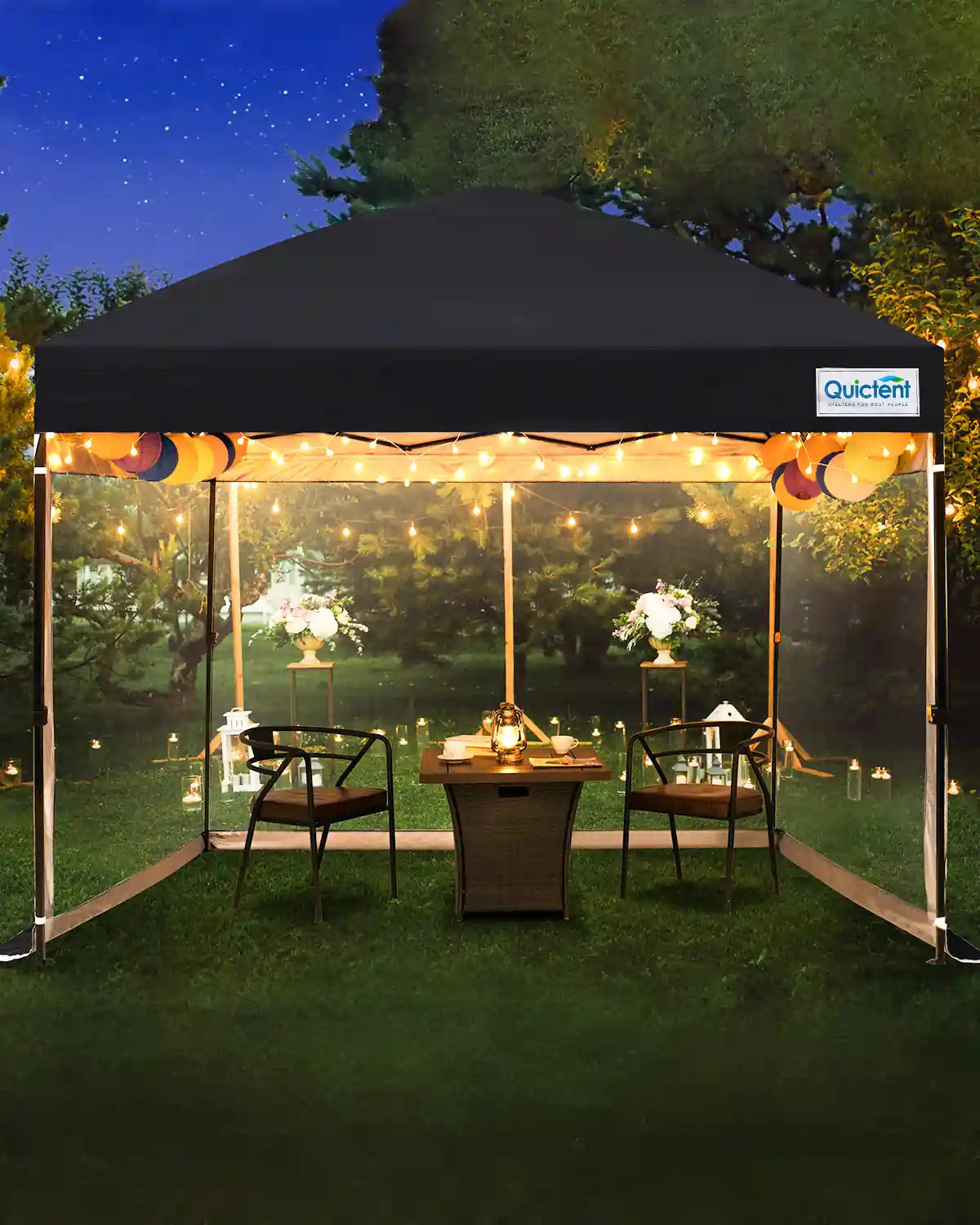 Black clear tent for backyard use#color_black
