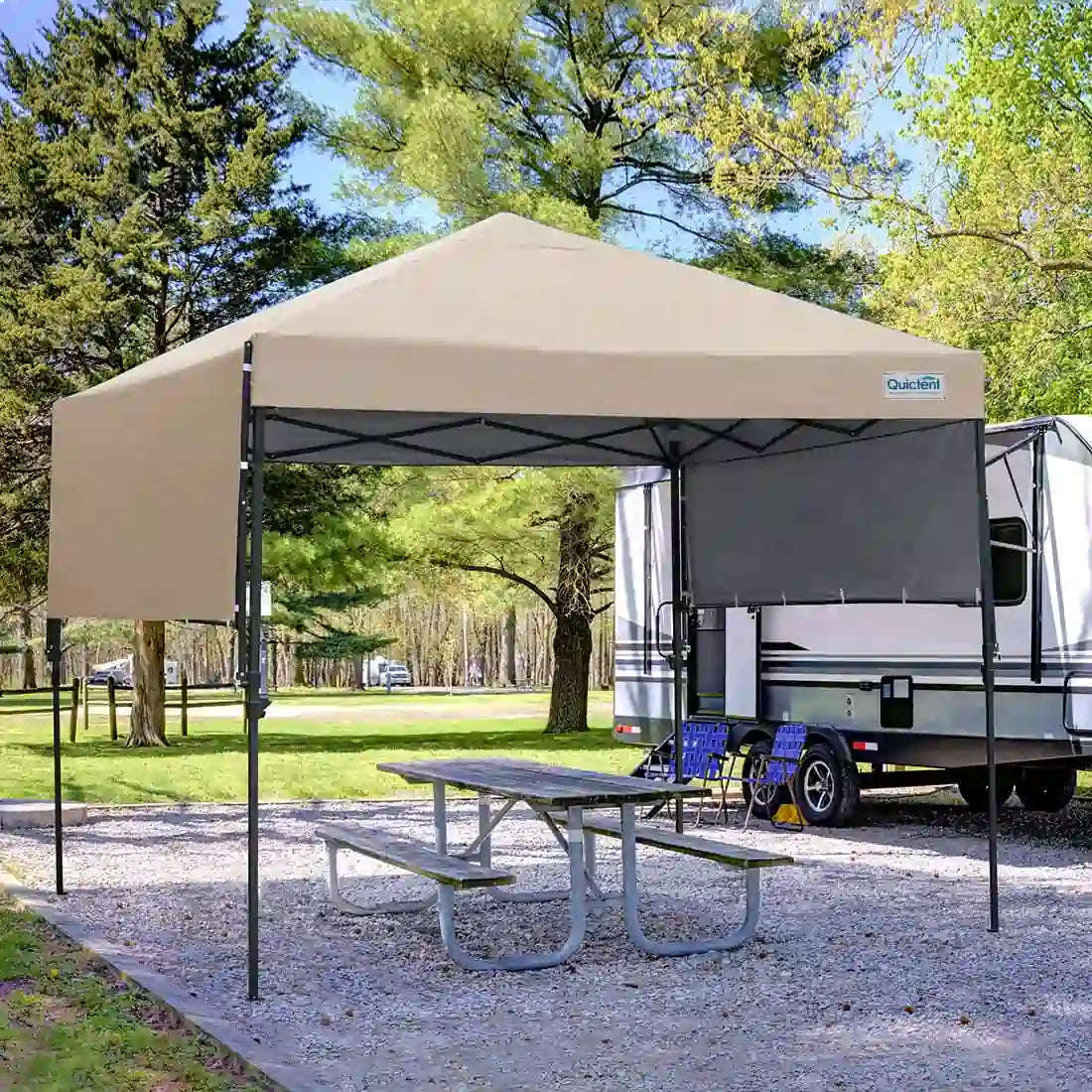 Tan pop up shade canopy camping#color_tan