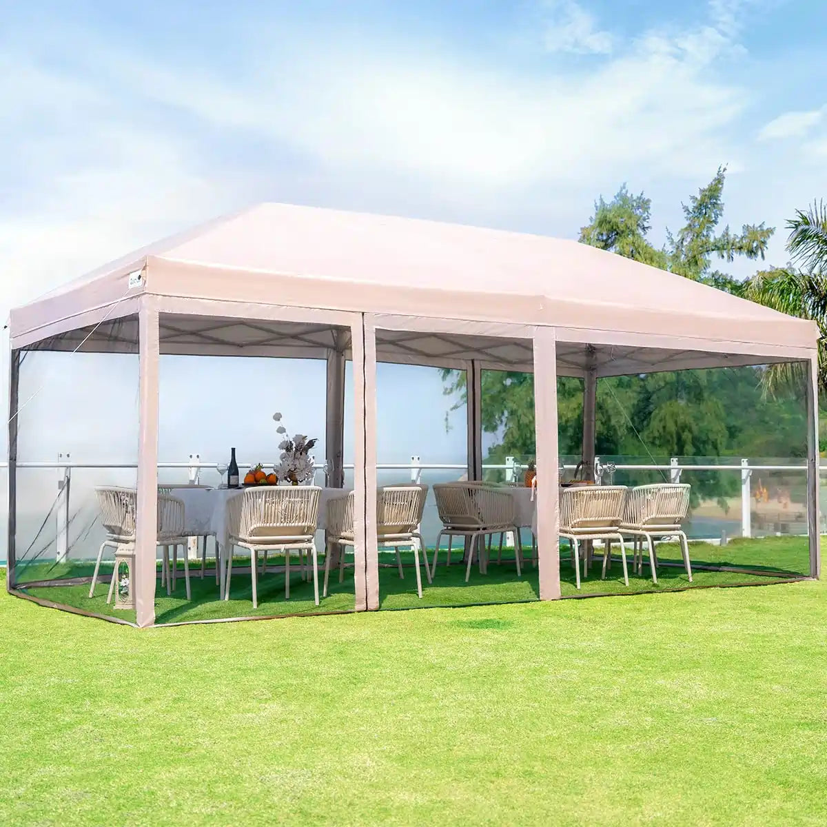 10x10 canopy hot sale with netting